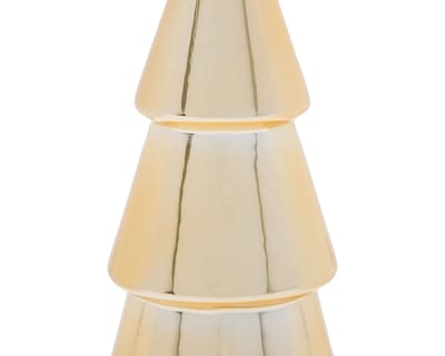 Foto 3 | Figura Decorativa Pino de Navidad Golden Pine de Cerámica
