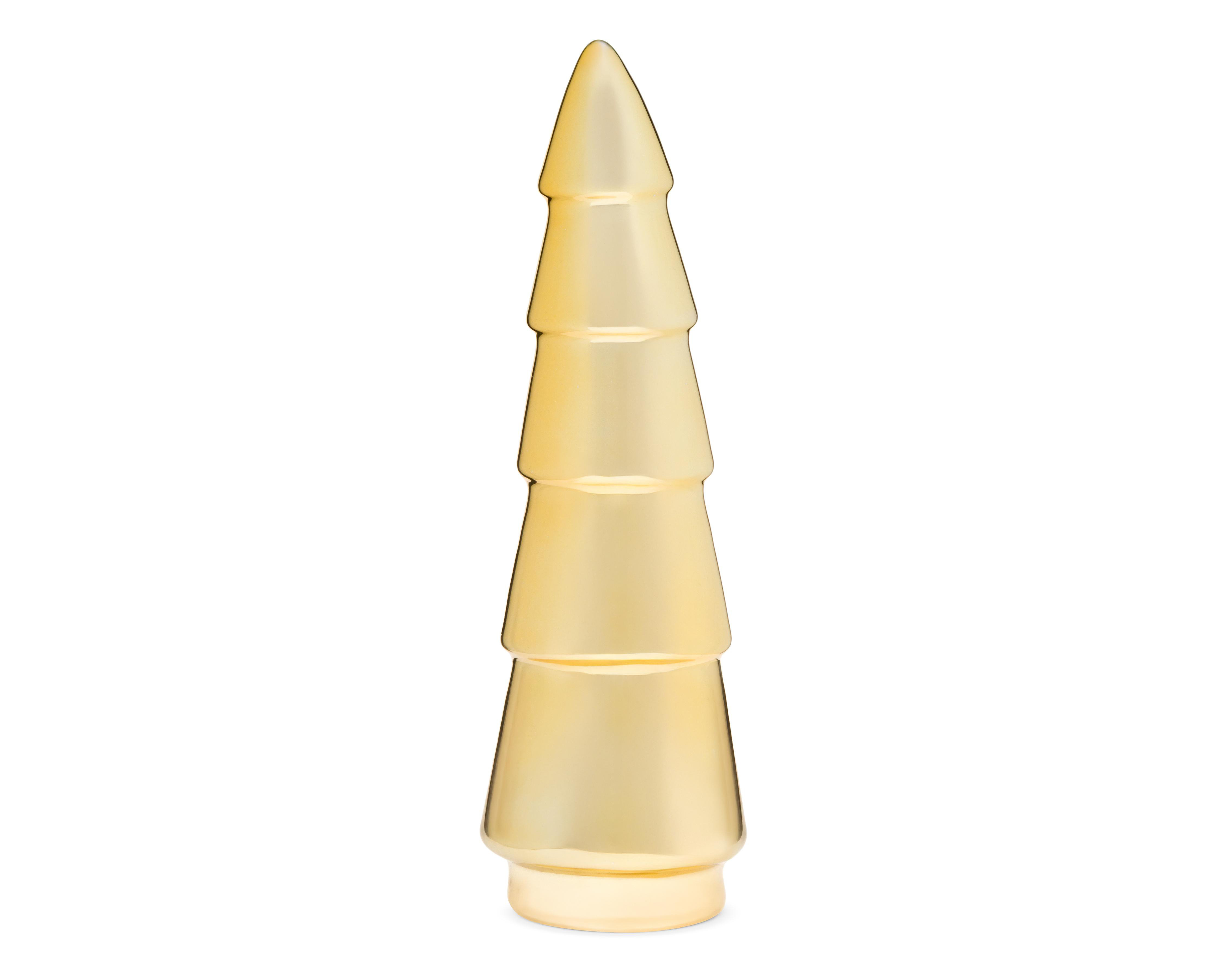 Foto 1 | Figura Decorativa de Pino de Navidad Golden Pine B de Cerámica