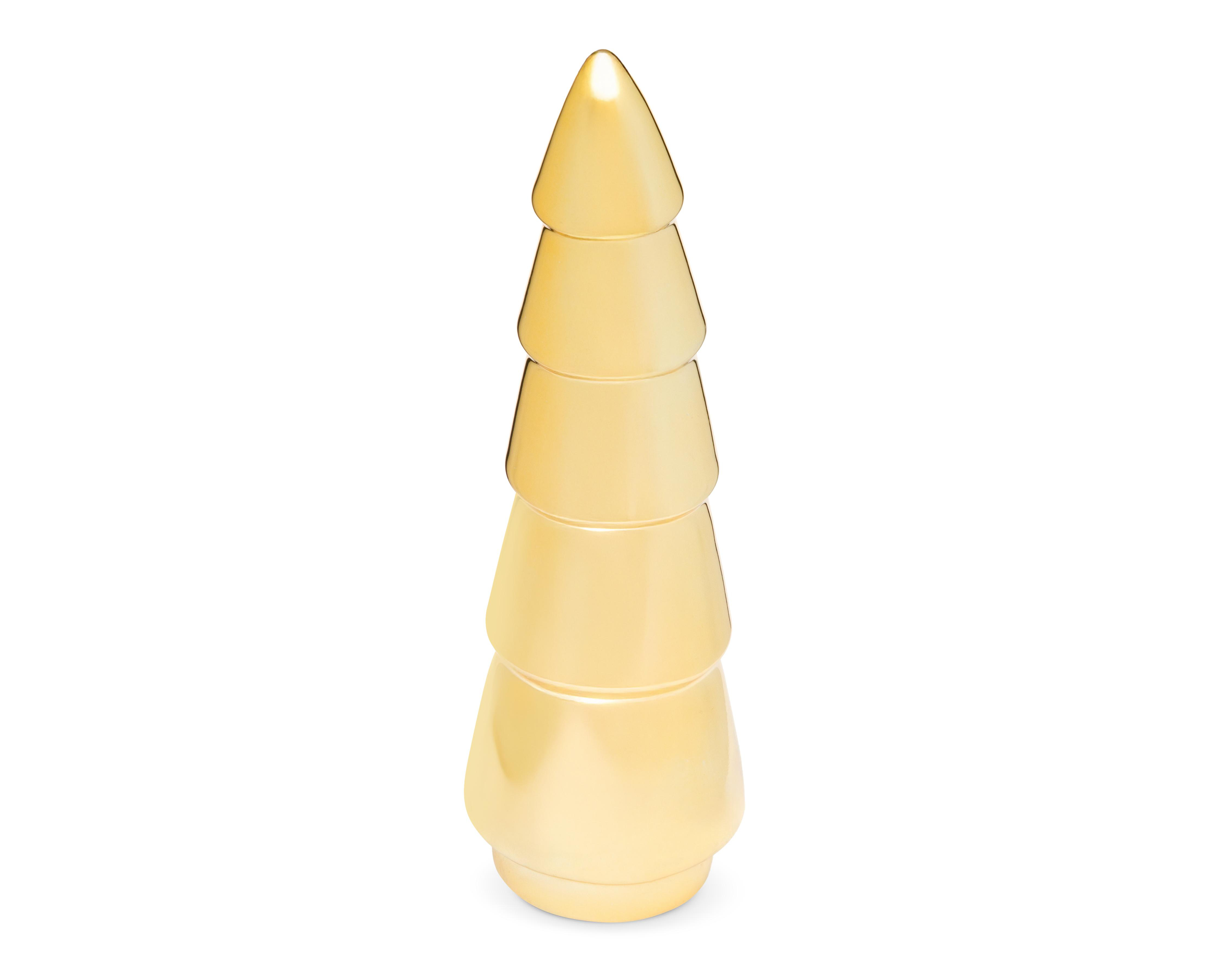Foto 2 | Figura Decorativa de Pino de Navidad Golden Pine B de Cerámica