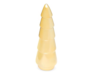 Foto 2 | Figura Decorativa de Pino de Navidad Golden Pine B de Cerámica