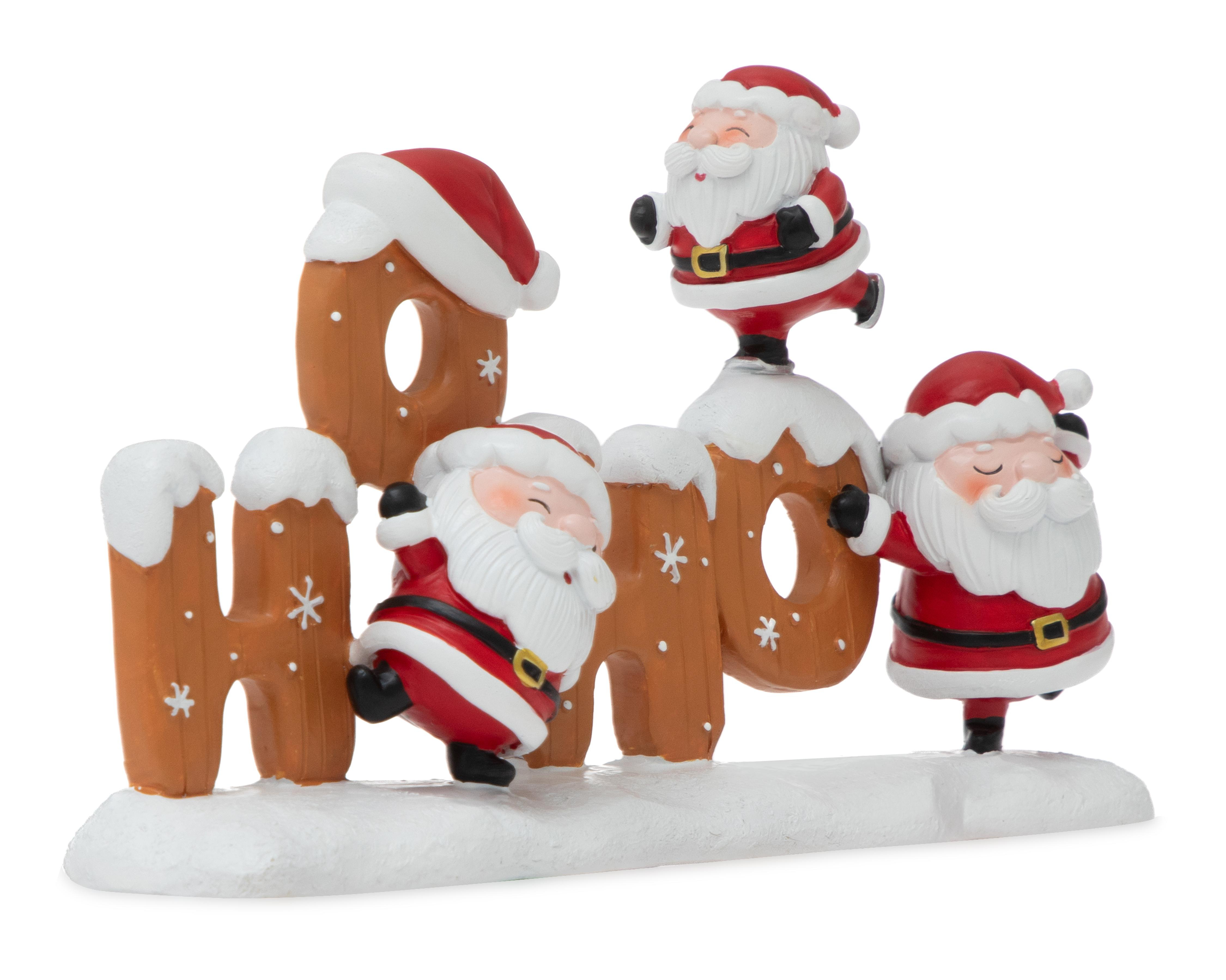 Letrero Decorativo de Navidad HO-HO de Cerámica $249