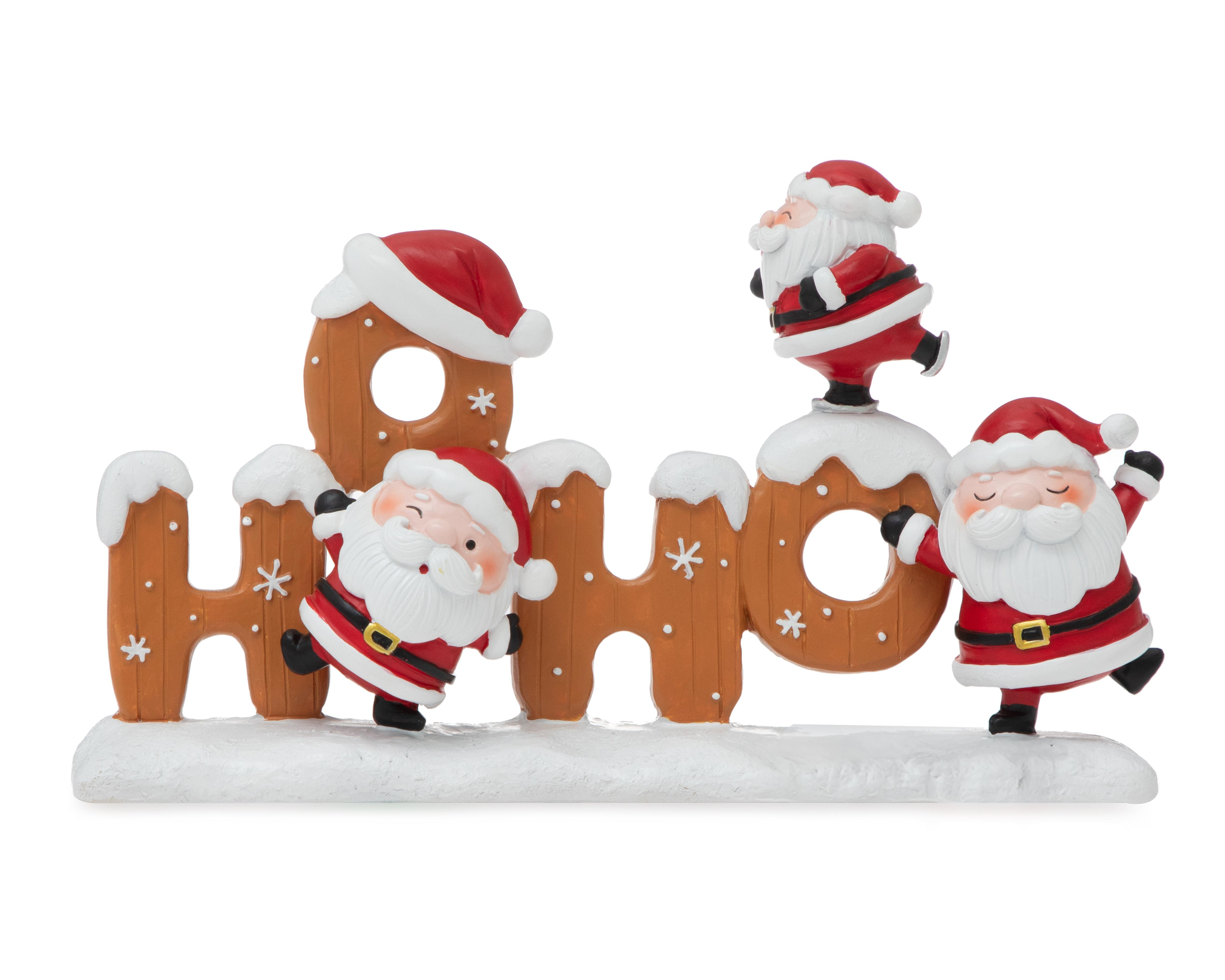 Foto 4 pulgar | Letrero Decorativo de Navidad HO-HO de Cerámica