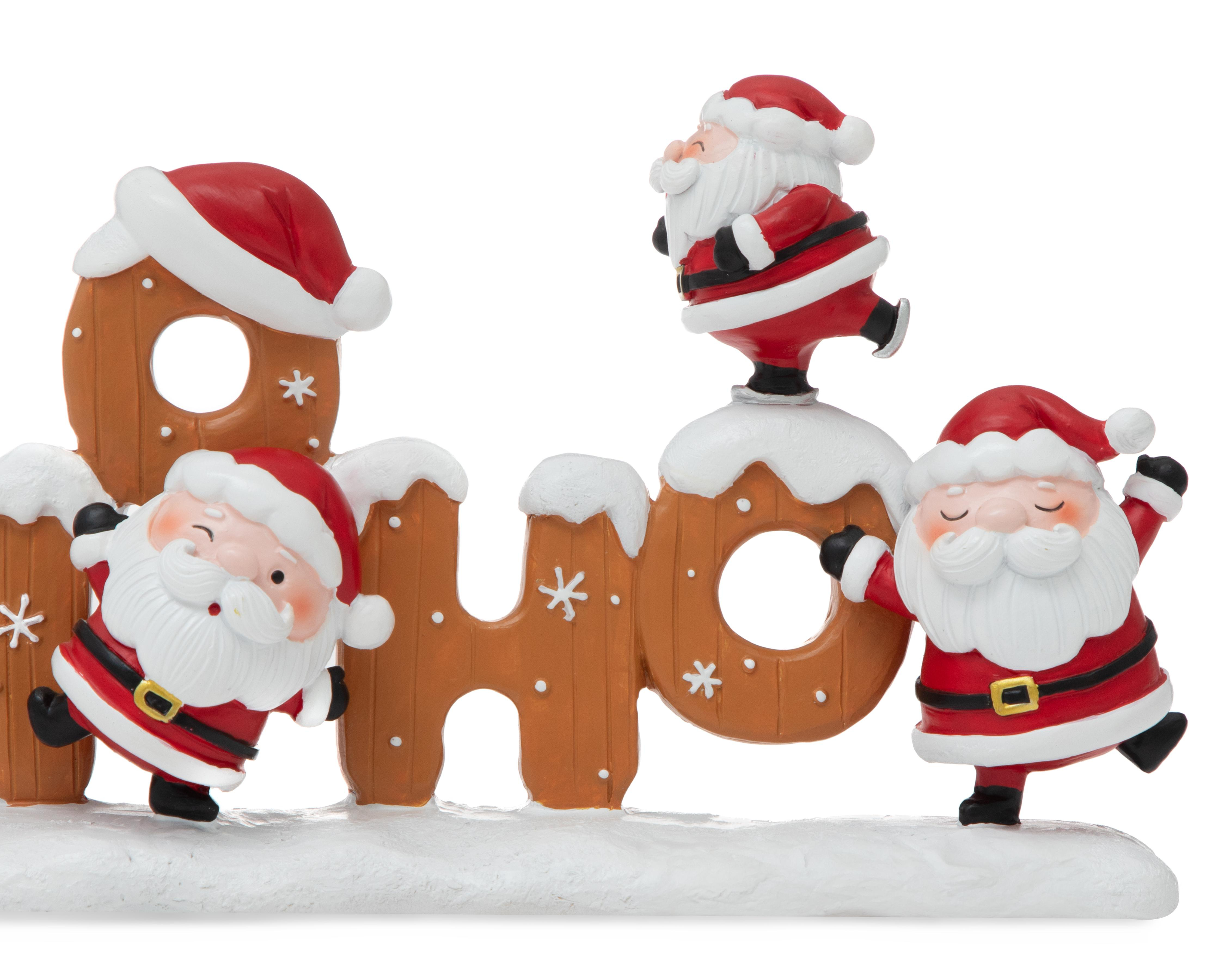 Foto 5 pulgar | Letrero Decorativo de Navidad HO-HO de Cerámica