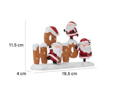 Foto 6 | Letrero Decorativo de Navidad HO-HO de Cerámica