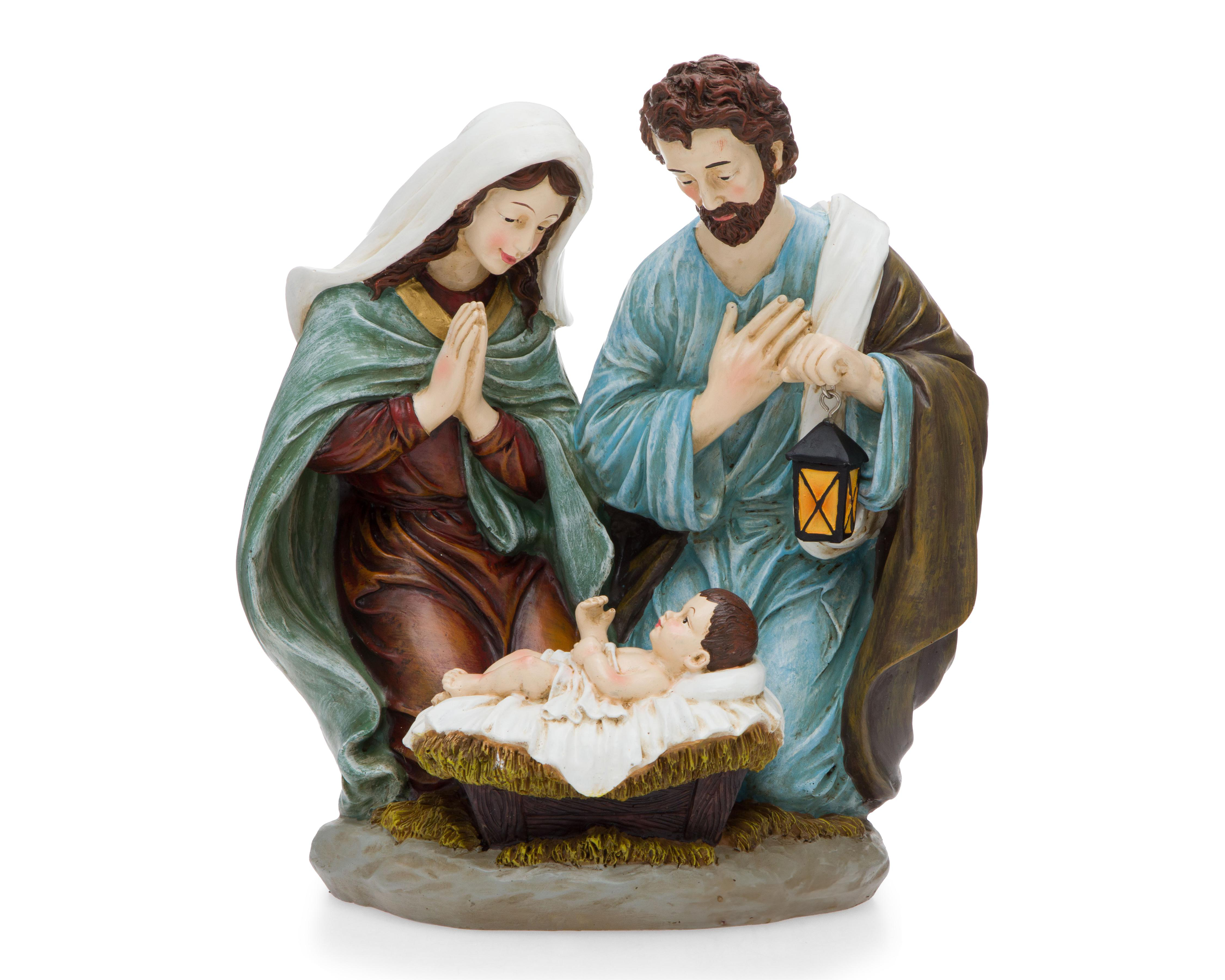 Foto 1 | Escultura Decorativa de Navidad Nacimiento Jesús de Poliresina