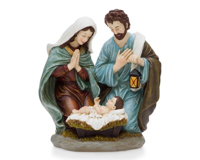 Foto 1 | Escultura Decorativa de Navidad Nacimiento Jesús de Poliresina