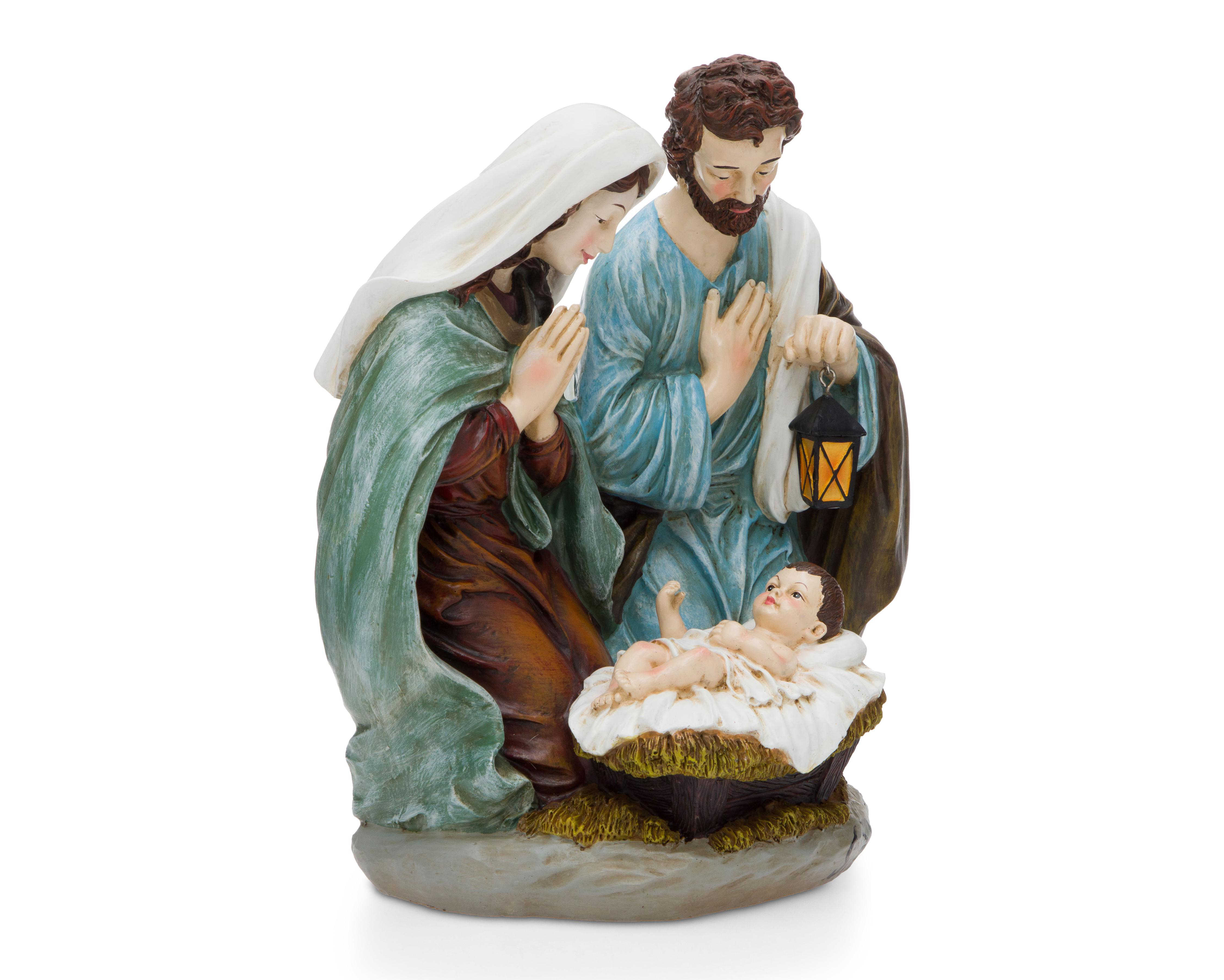 Foto 2 | Escultura Decorativa de Navidad Nacimiento Jesús de Poliresina