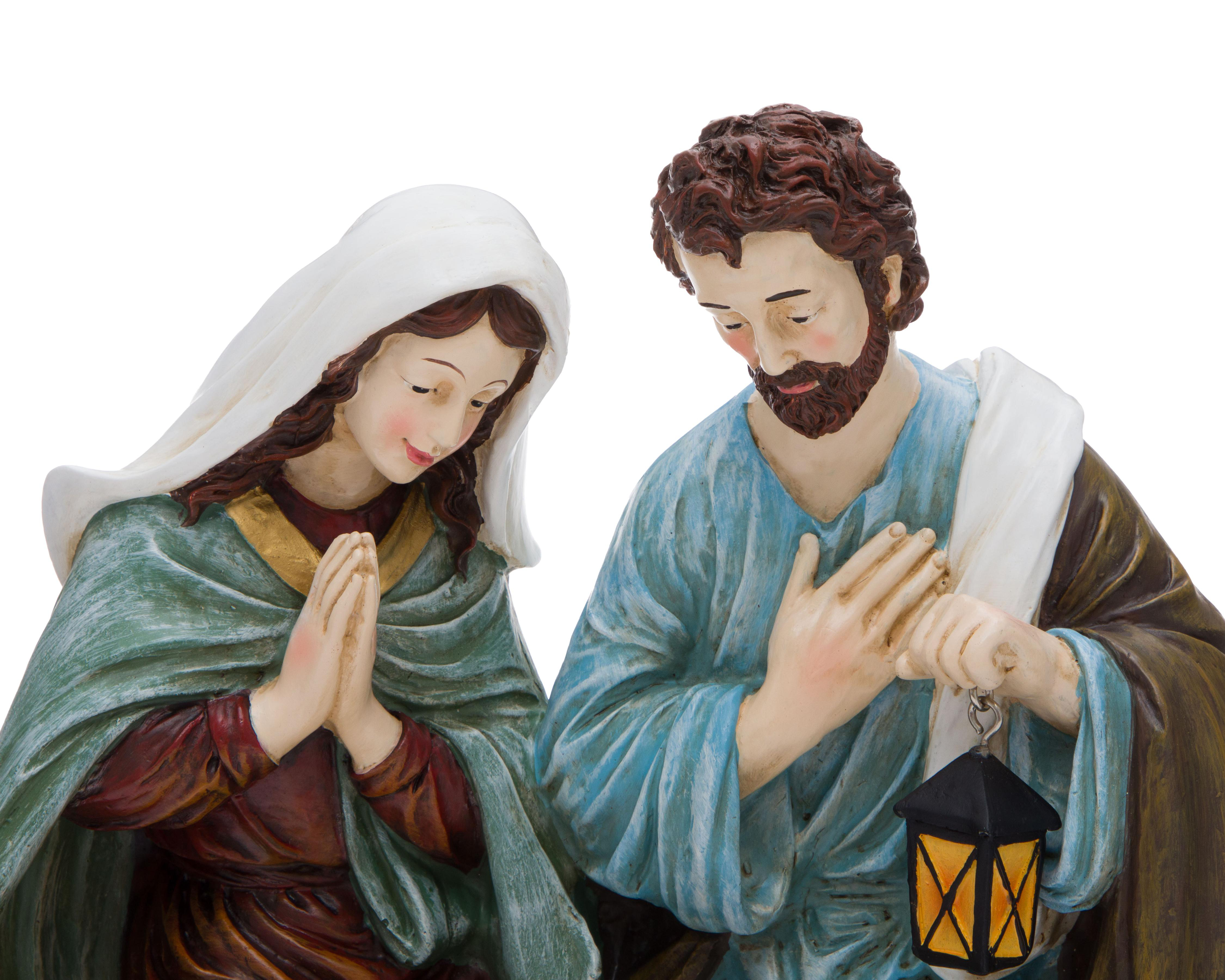 Foto 3 | Escultura Decorativa de Navidad Nacimiento Jesús de Poliresina