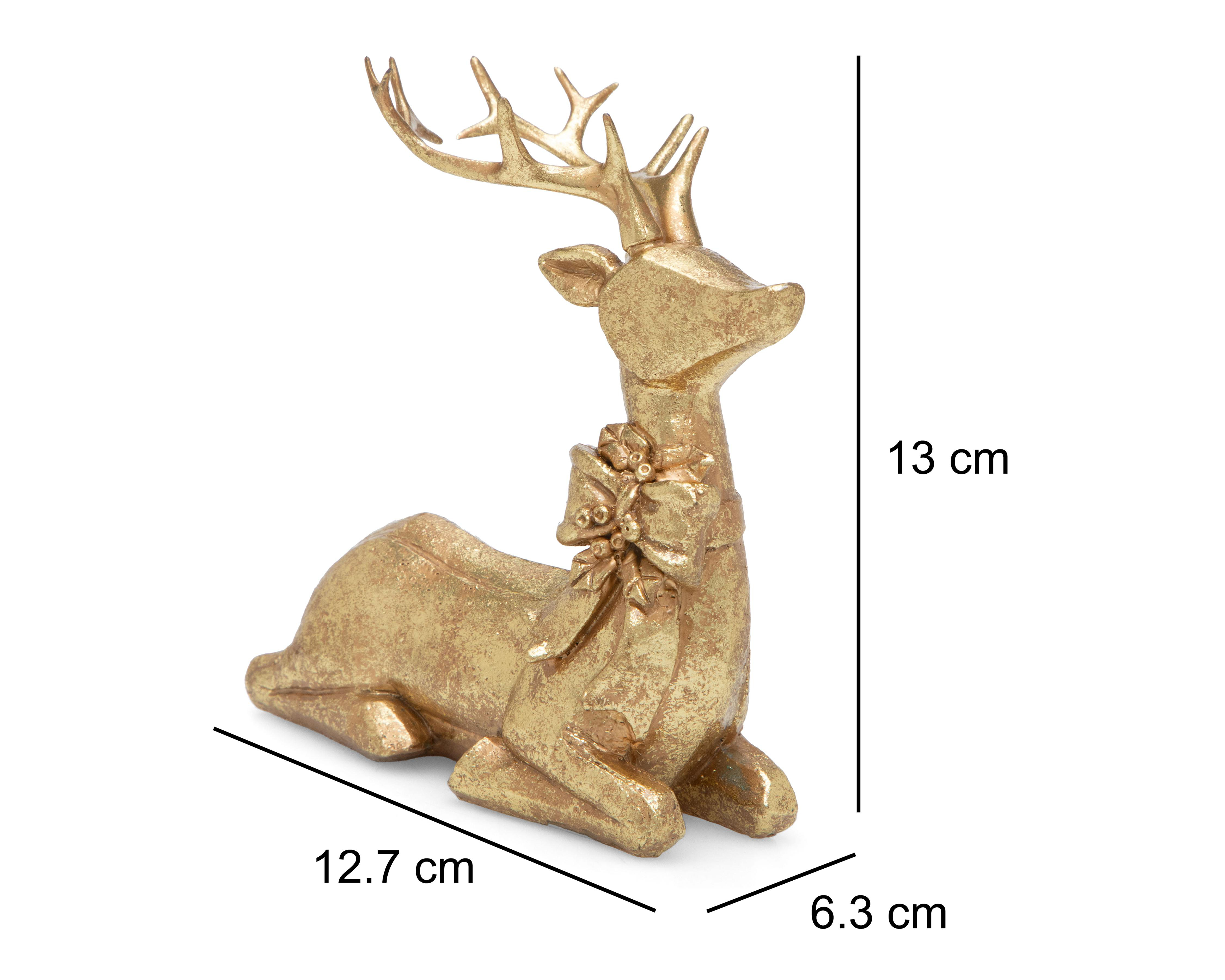Foto 6 pulgar | Figura Decorativa de Navidad Little Venado de Poliresina