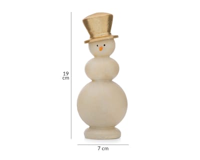 Foto 6 | Figura Decorativa Navideña Hombre de Nieve de Resina