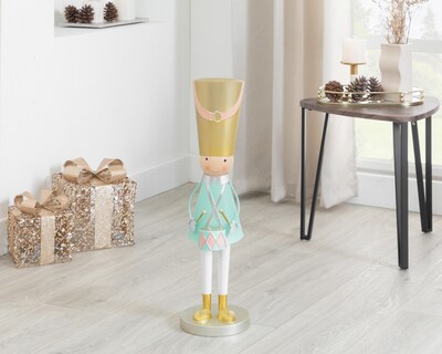 Foto 6 | Figura Decorativa Soldado Navideña Pink Soldier de Cerámica