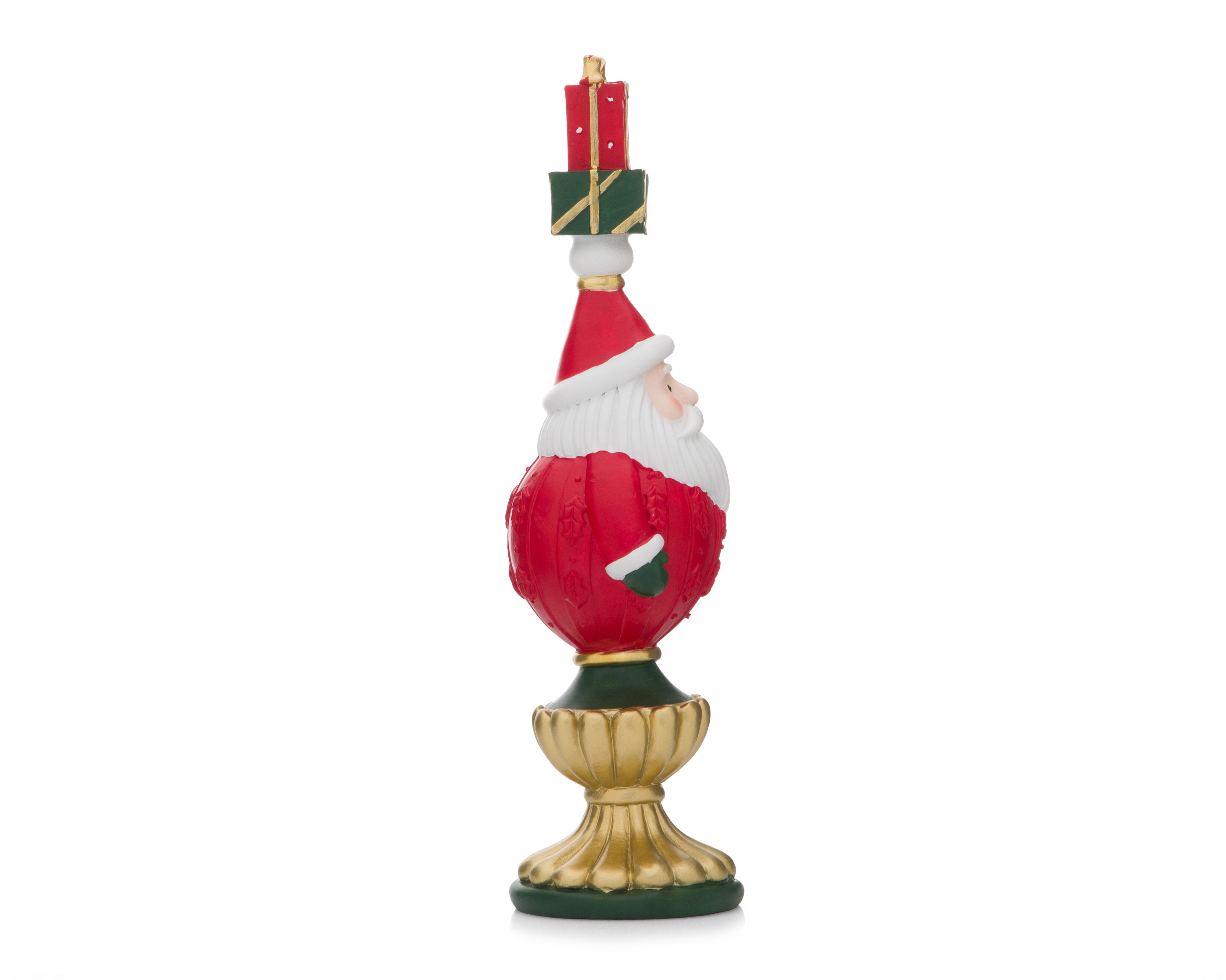 Foto 2 | Figura Decorativa de Navidad Santa Regalo de Resina