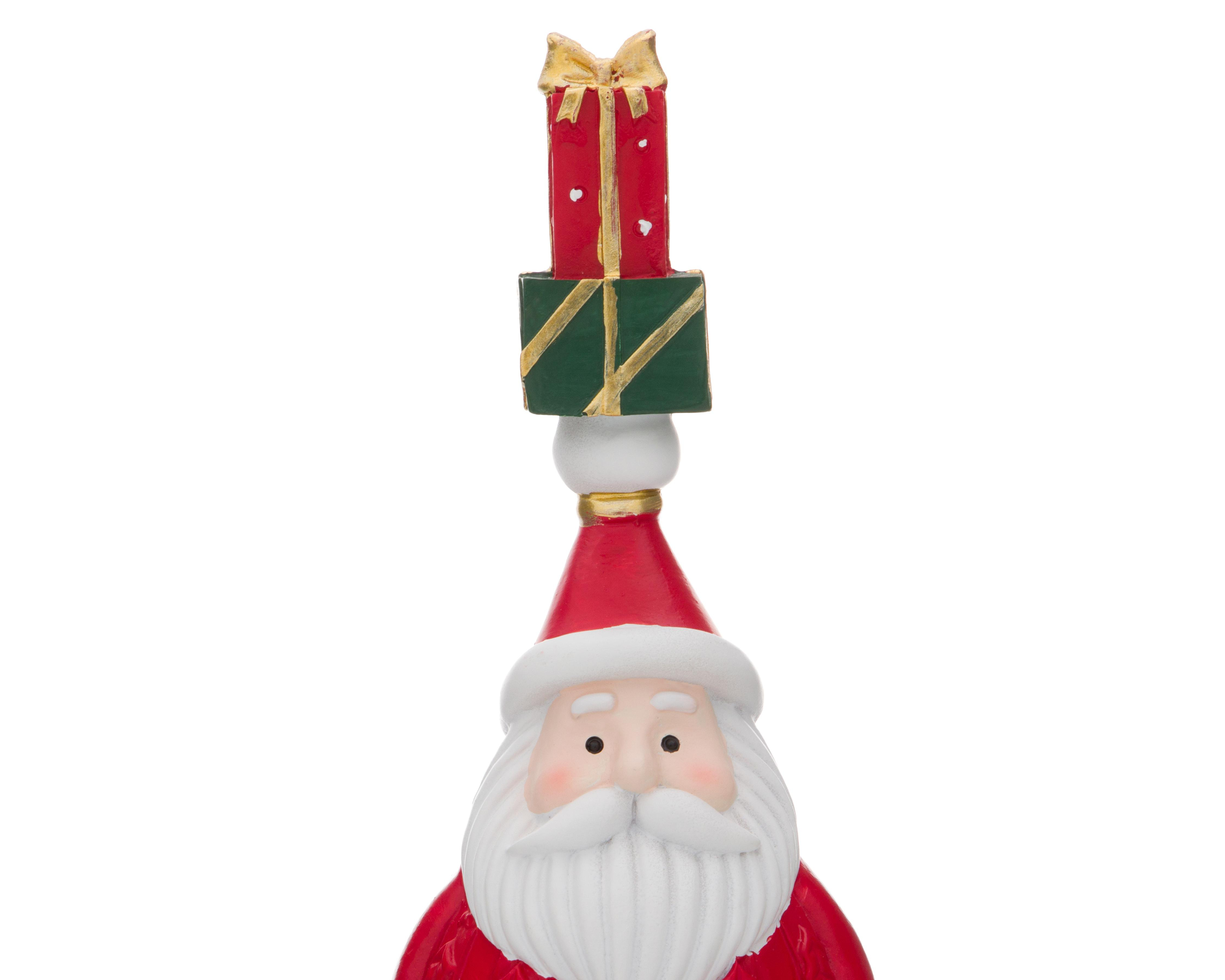 Foto 5 pulgar | Figura Decorativa de Navidad Santa Regalo de Resina