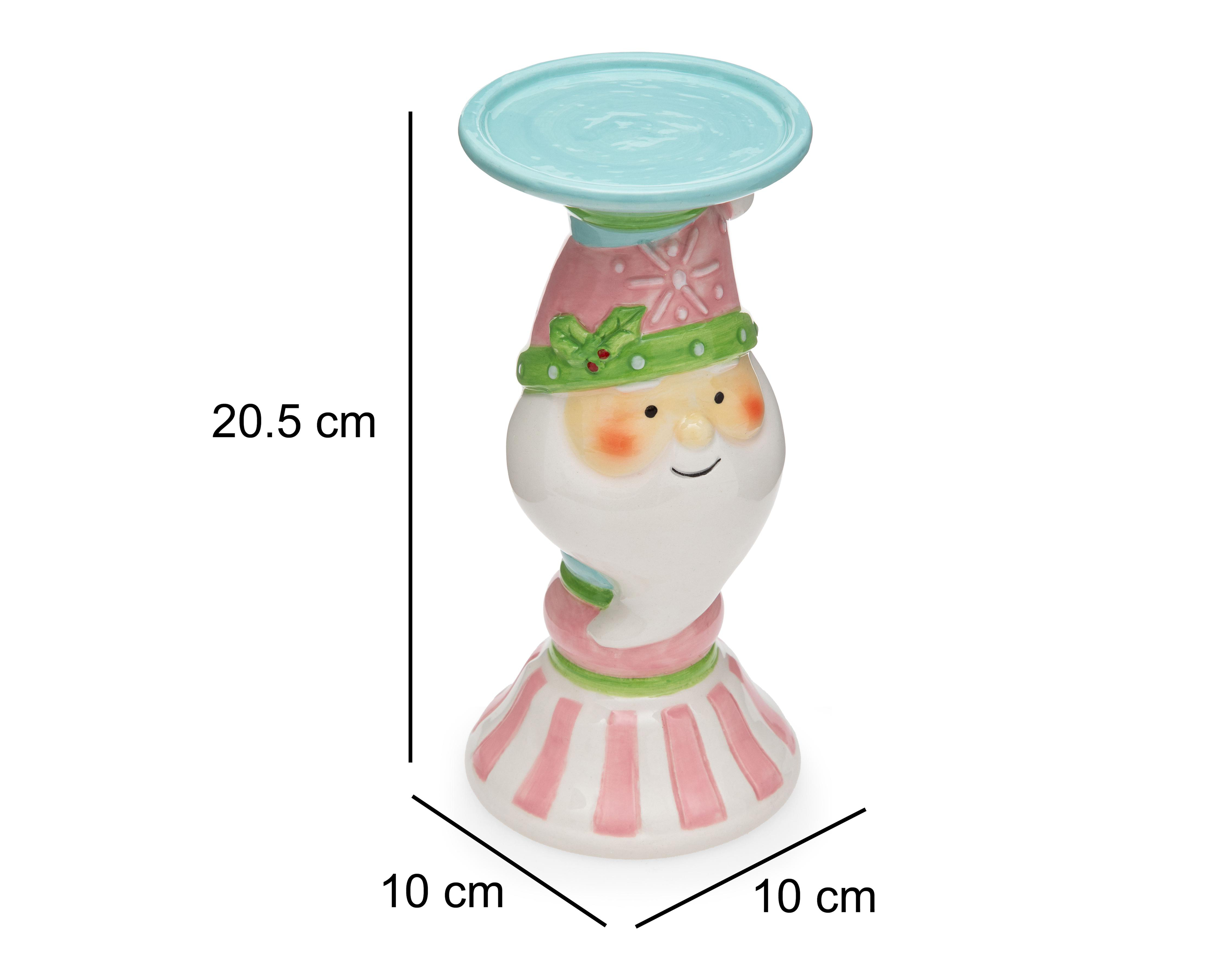 Foto 7 pulgar | Portavela de Navidad Santini de Cerámica