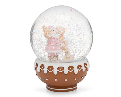 Foto 2 | Figura de Globo de Nieve Navideña Gingerman de Resina