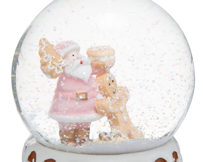 Foto 4 | Figura de Globo de Nieve Navideña Gingerman de Resina