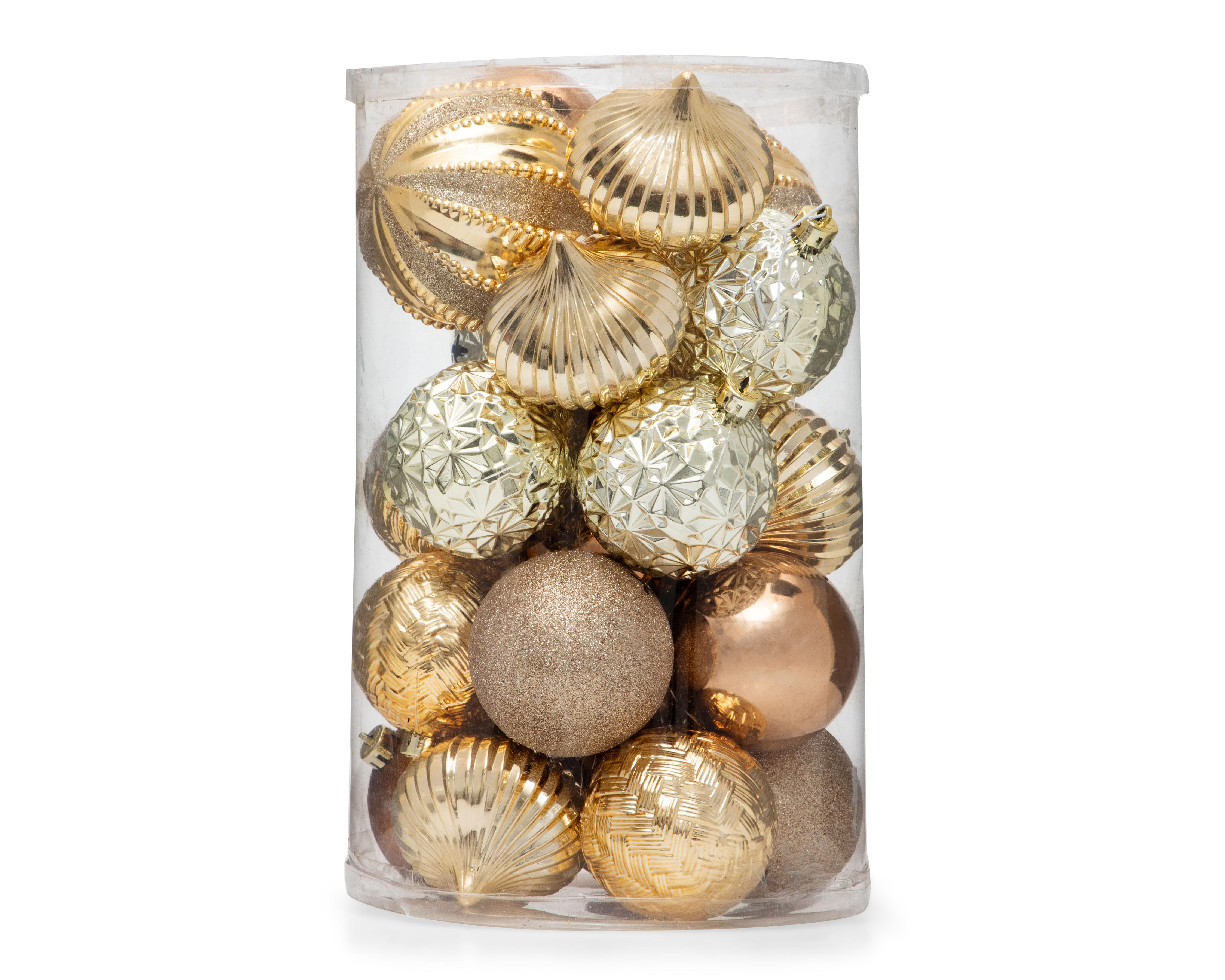 Foto 4 pulgar | Esferas Navideñas Shiny Lux 25 Piezas