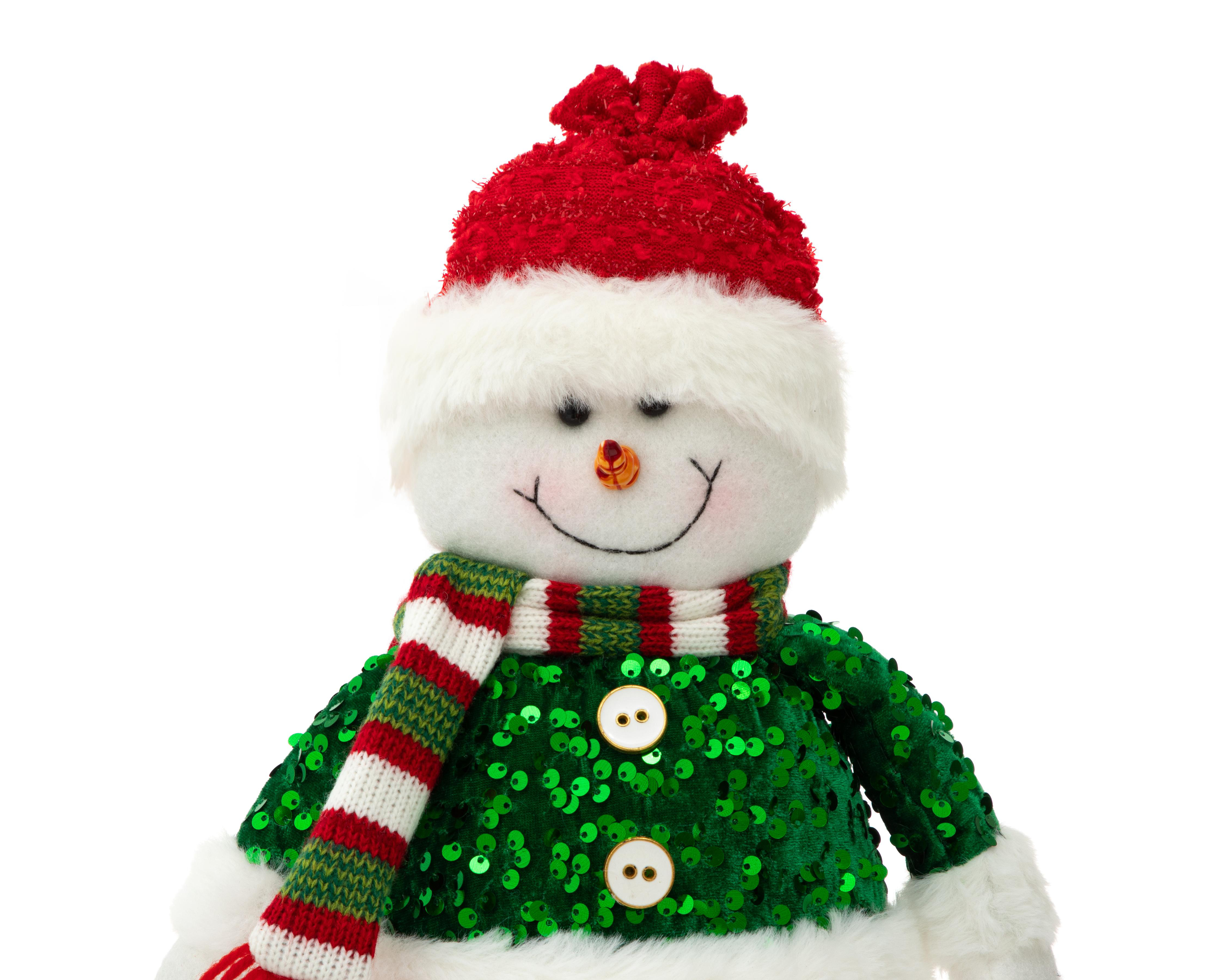 Foto 5 pulgar | Figura Mono de Nieve Navideño Tinsel de Poliéster