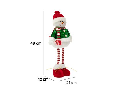 Foto 6 | Figura Mono de Nieve Navideño Tinsel de Poliéster