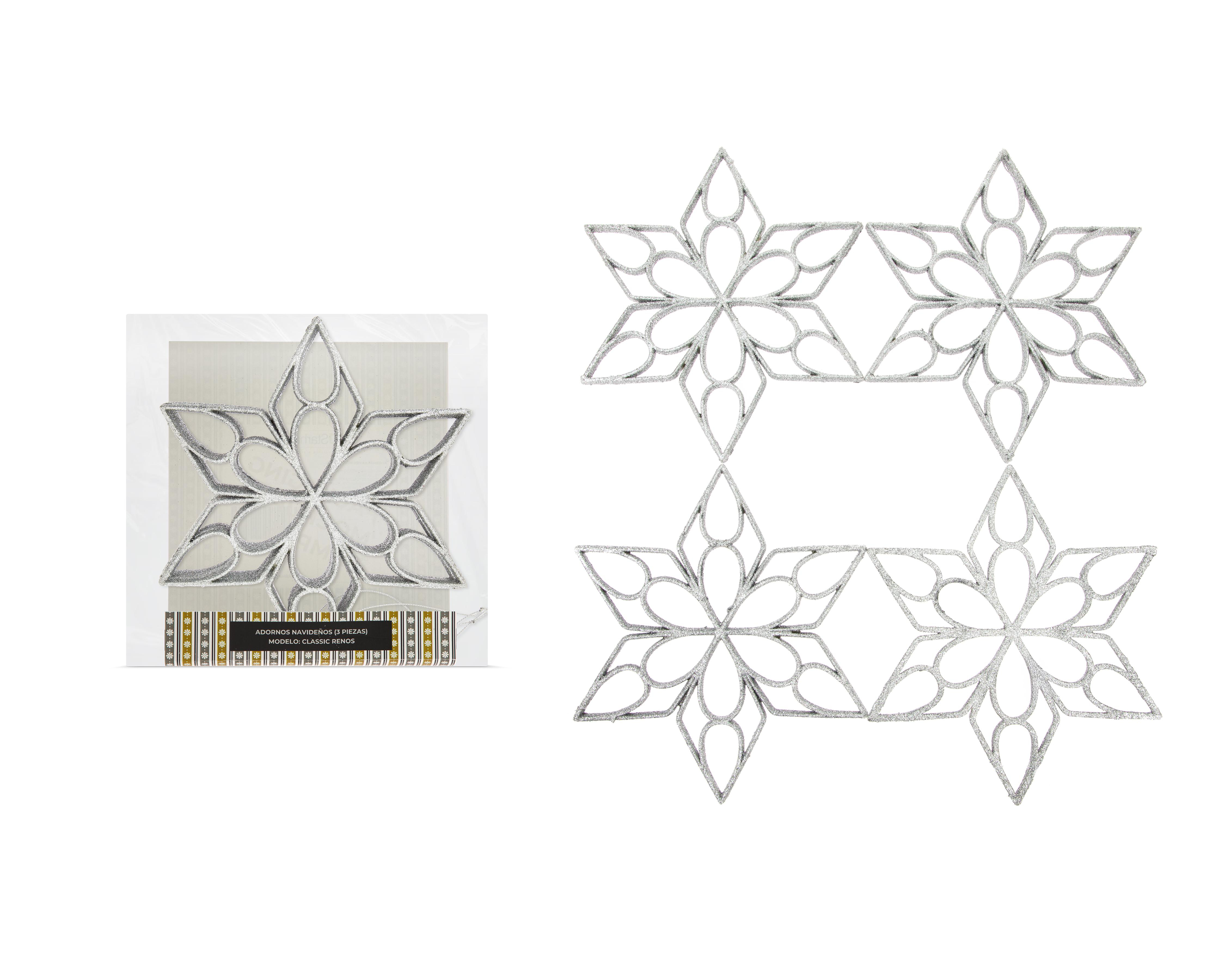 Foto 1 | Accesorio para Árbol Starhaus Silvery 4 Piezas