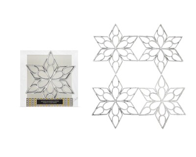 Foto 1 | Accesorio para Árbol Starhaus Silvery 4 Piezas