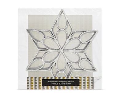 Foto 3 | Accesorio para Árbol Starhaus Silvery 4 Piezas