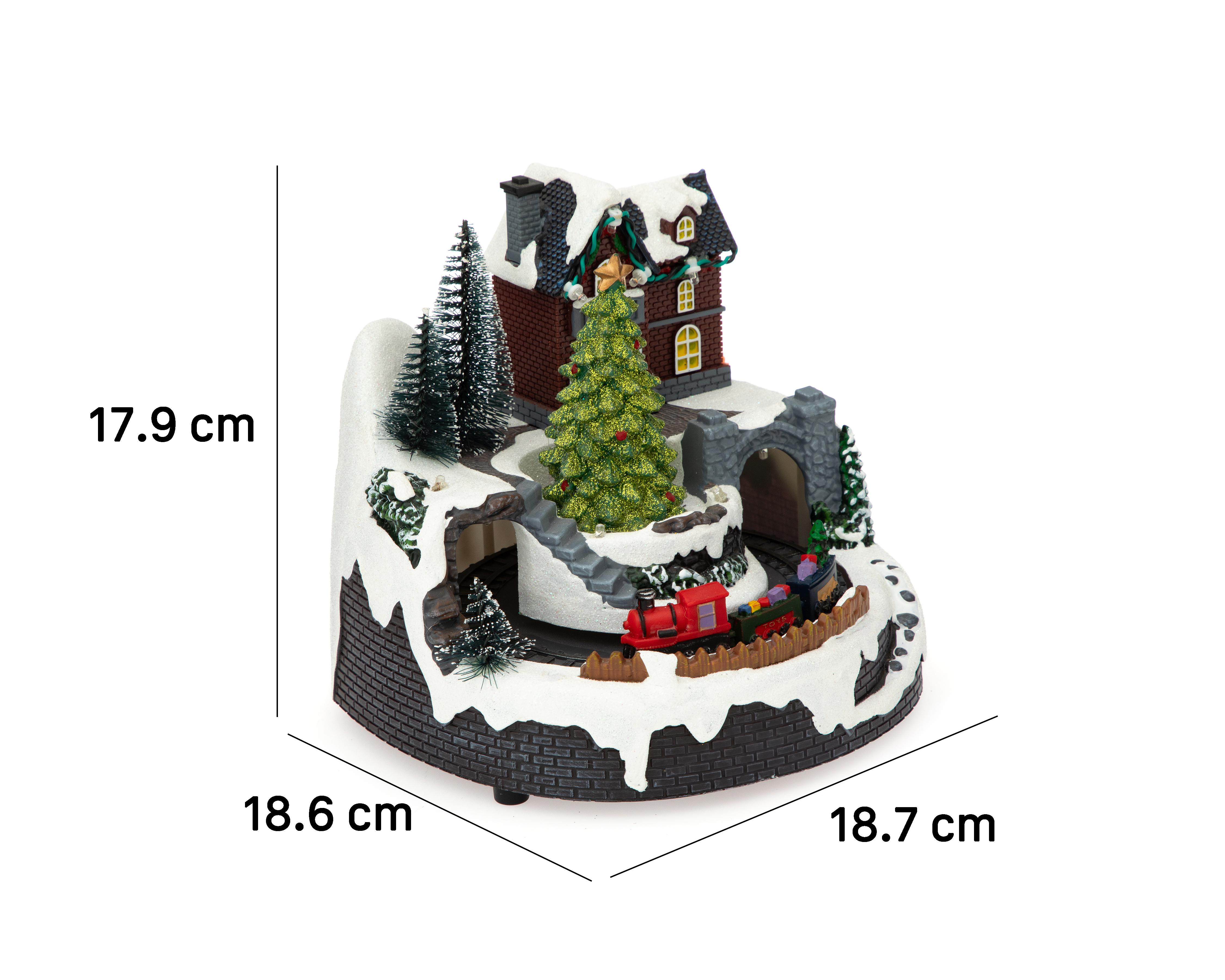 Foto 7 pulgar | Figura Decorativa de Navidad Smalltown de Plástico