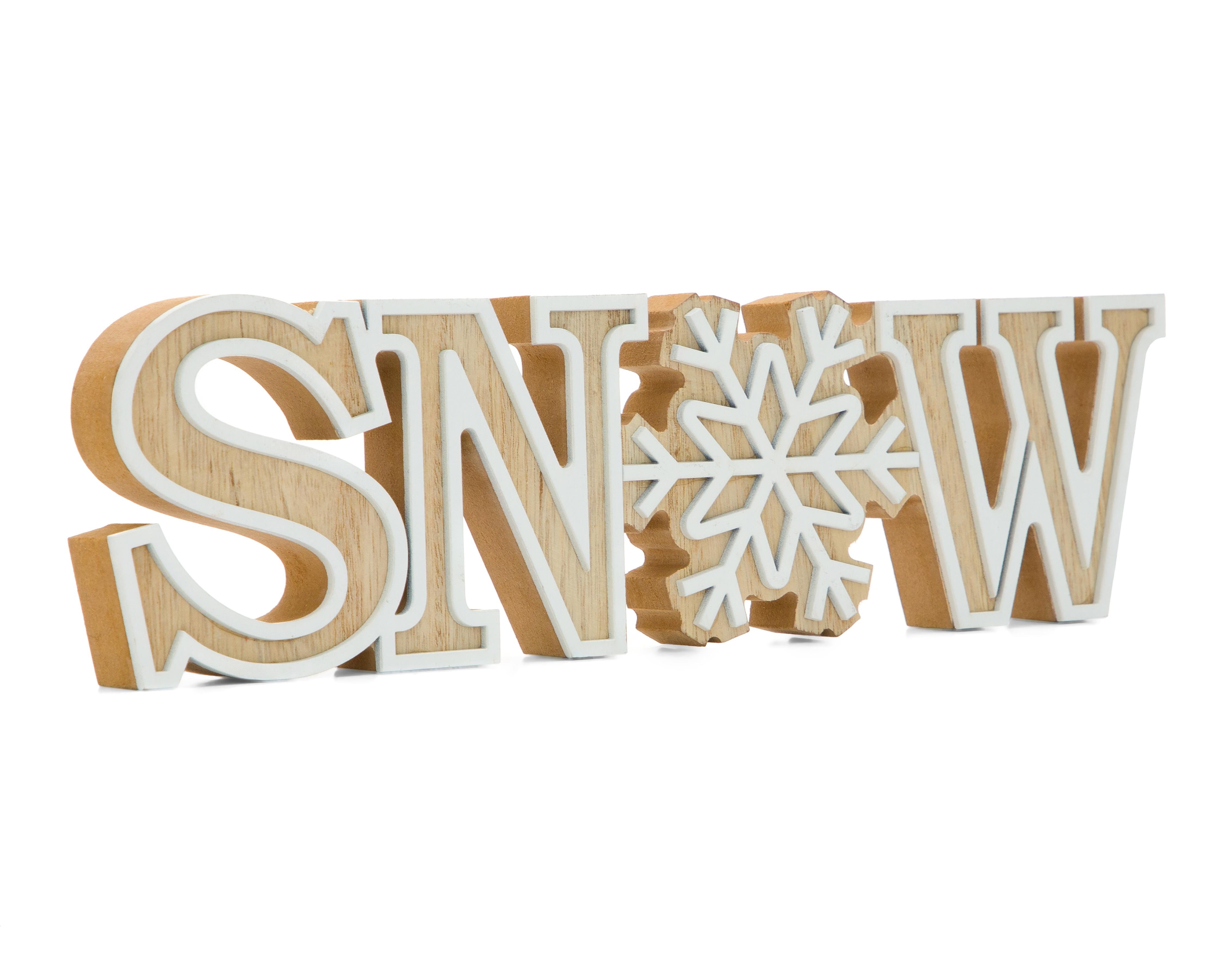 Letrero Decorativo de Navidad Snow Craft de Madera $159