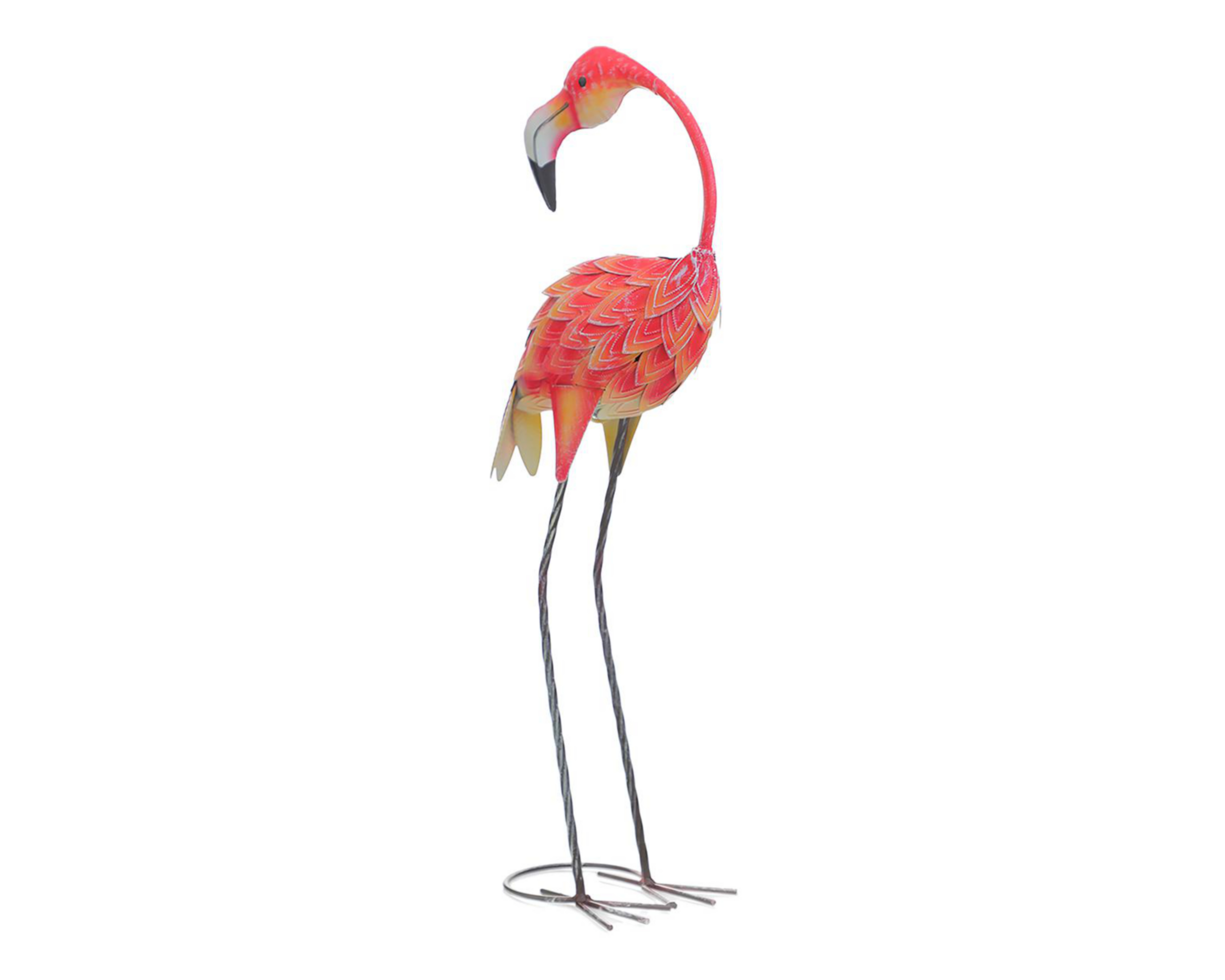 Escultura Flamingo de Metal