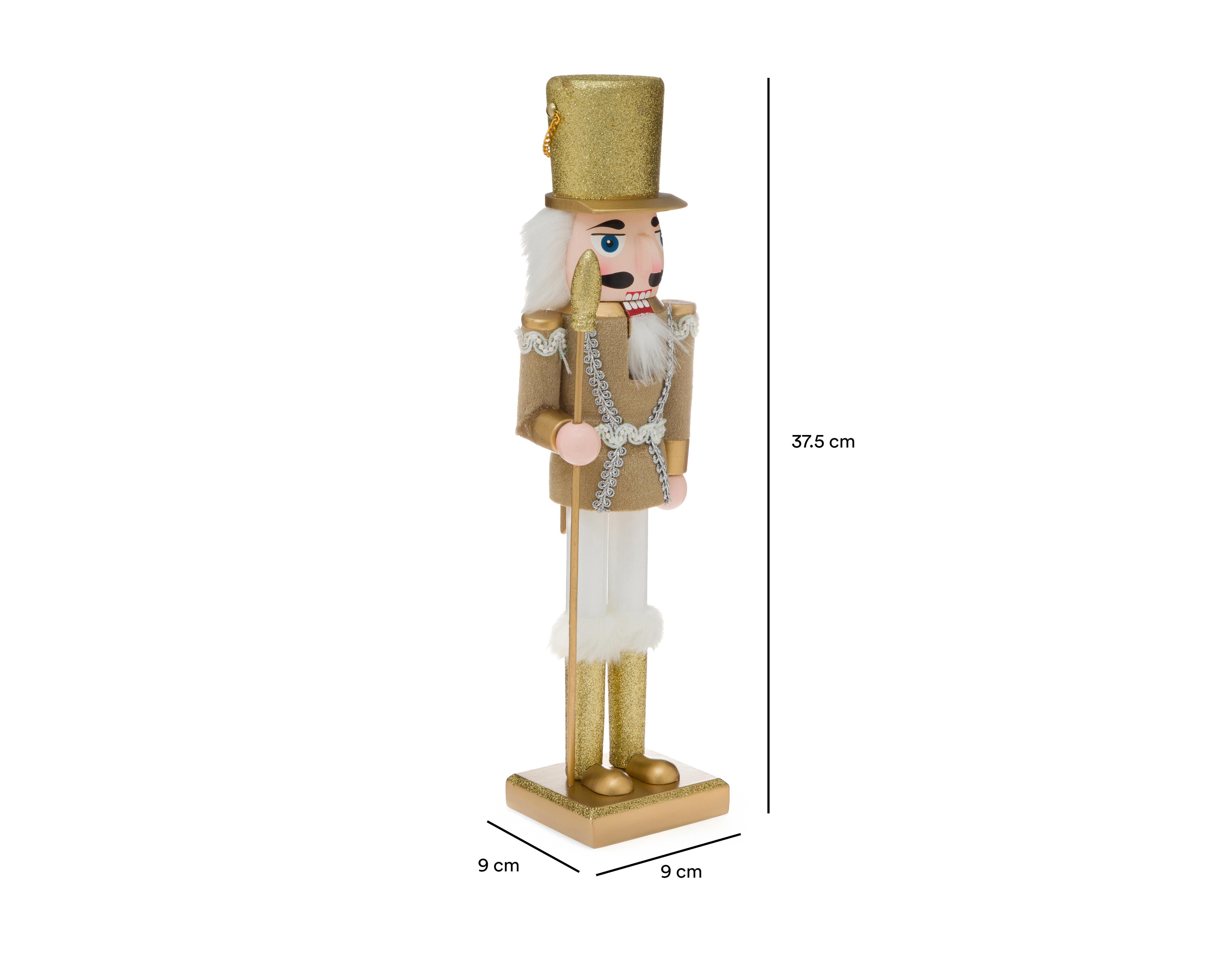 Foto 7 pulgar | Figura Decorativa de Navidad Cascanueces D de Madera