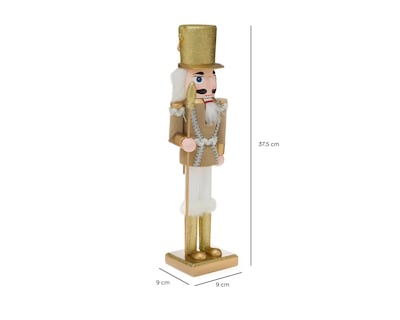 Foto 6 | Figura Decorativa de Navidad Cascanueces D de Madera