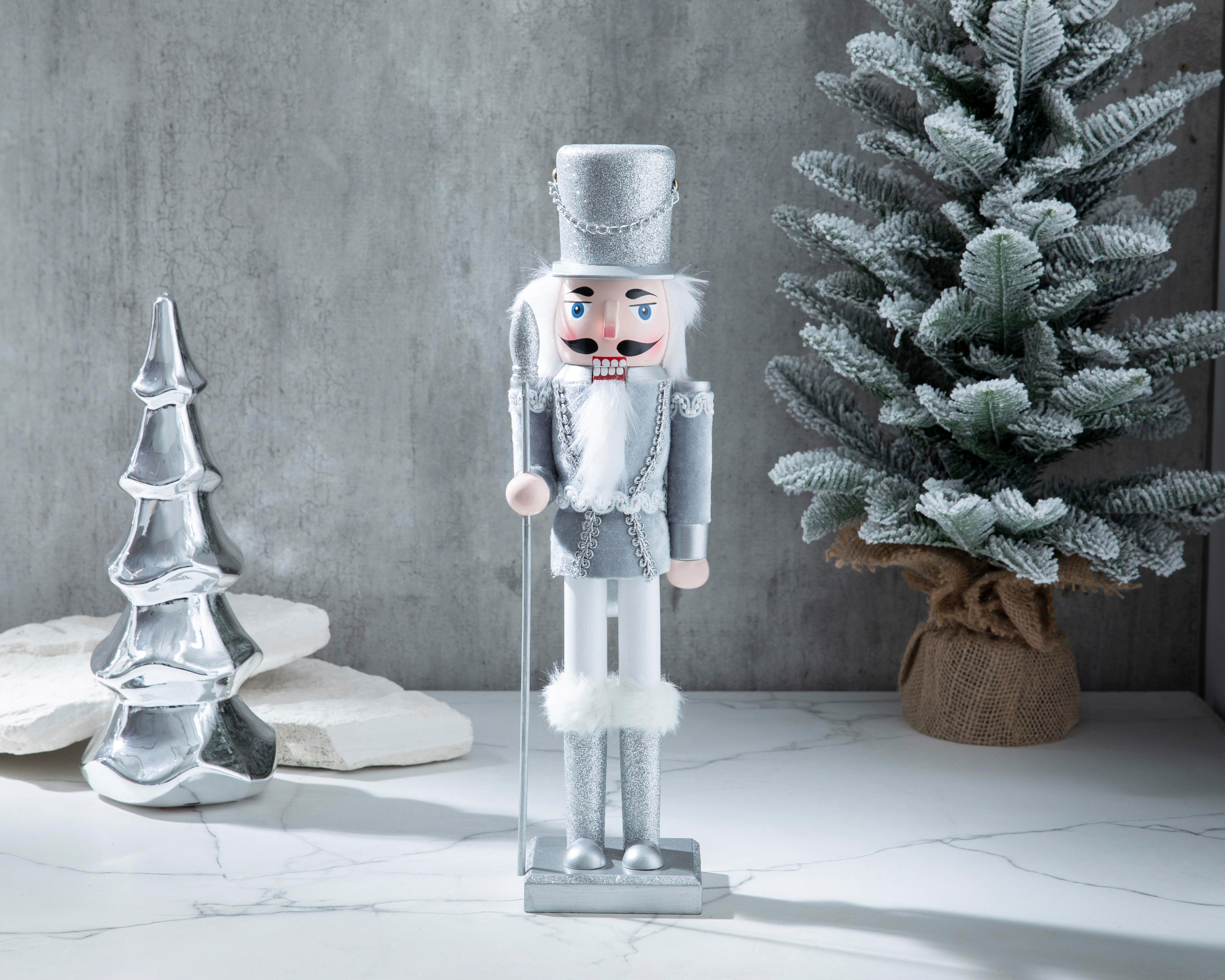 Foto 5 | Escultura de Cascanueces de Navidad de Madera