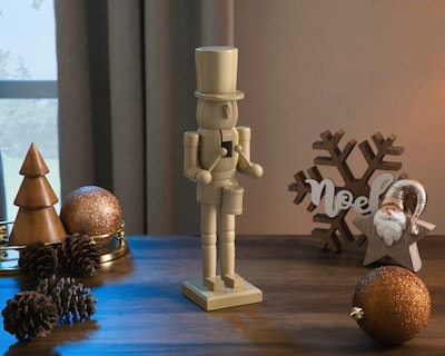 Foto 5 | Figura Decorativa Cascanueces de Navidad Soldadito de Madera
