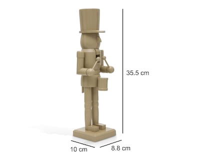 Foto 6 | Figura Decorativa Cascanueces de Navidad Soldadito de Madera