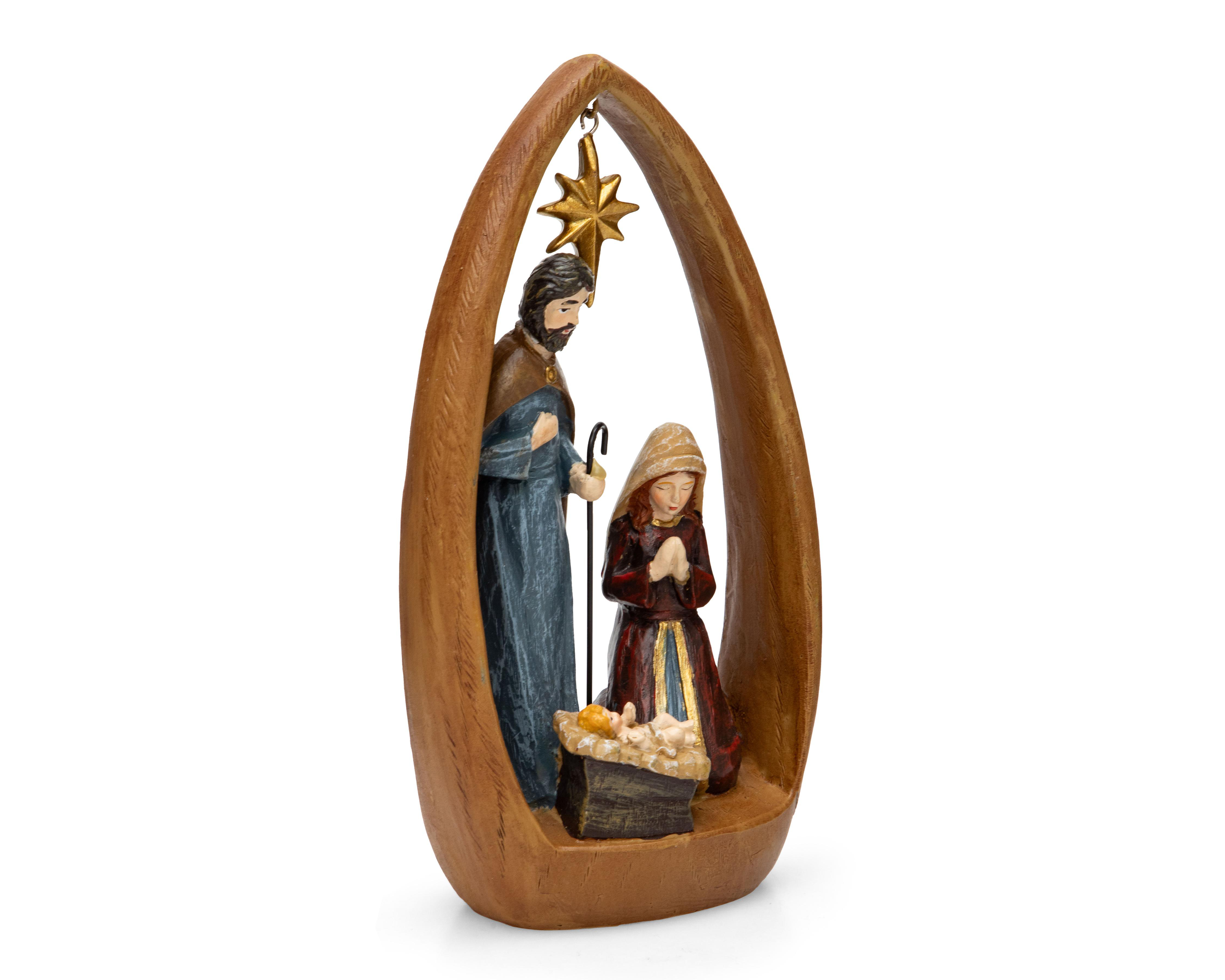 Escultura Decorativa de Navidad Nacimiento Belén de Poliresina