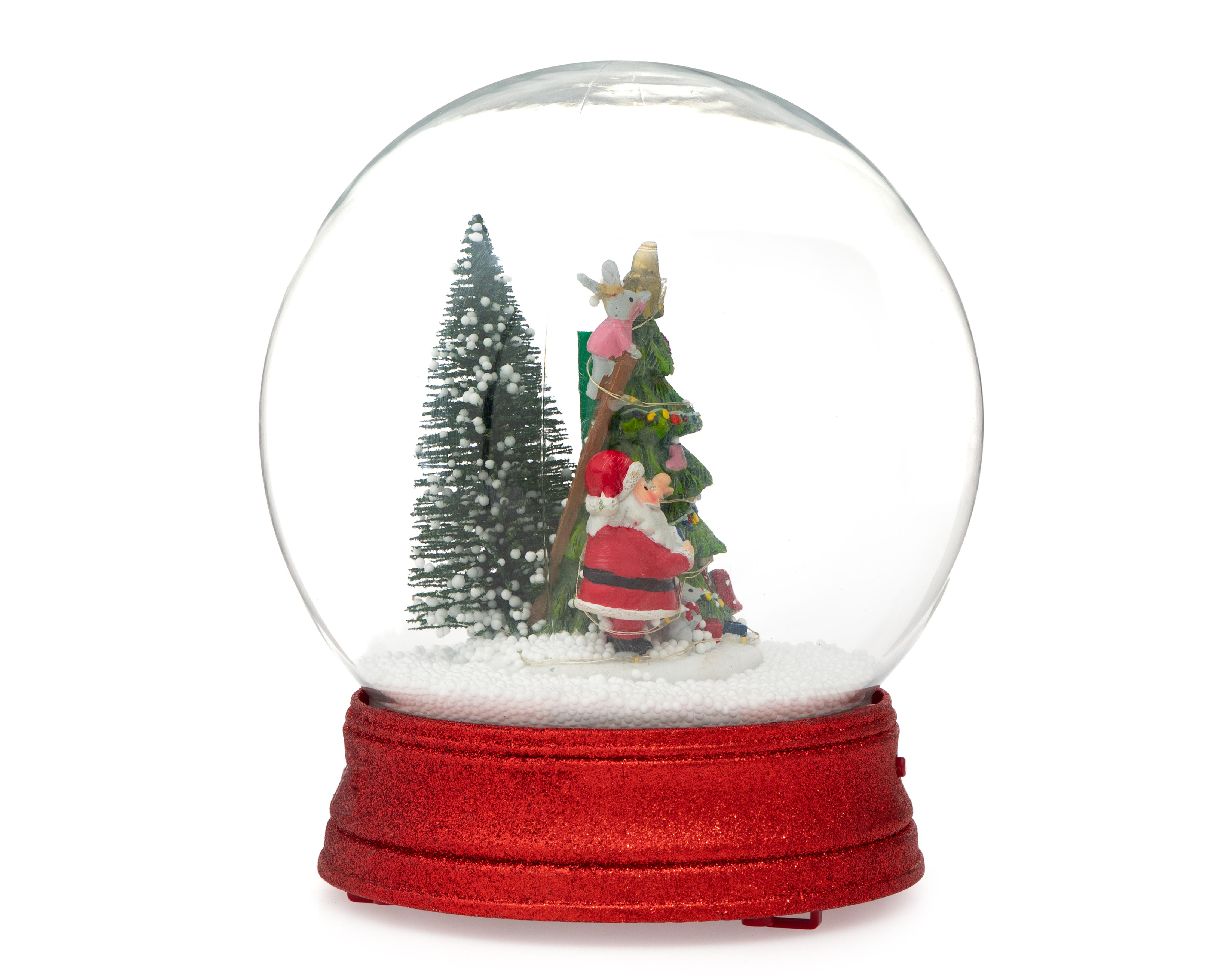 Foto 3 pulgar | Esfera de Nieve de Navidad Globo Musical de Plástico