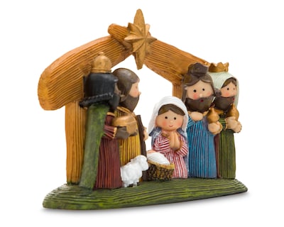 Foto 2 | Figura Decorativa Nacimiento de Navidad de Poliresina