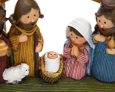 Foto 3 | Figura Decorativa Nacimiento de Navidad de Poliresina