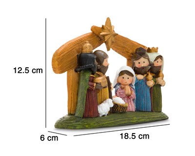Foto 5 | Figura Decorativa Nacimiento de Navidad de Poliresina