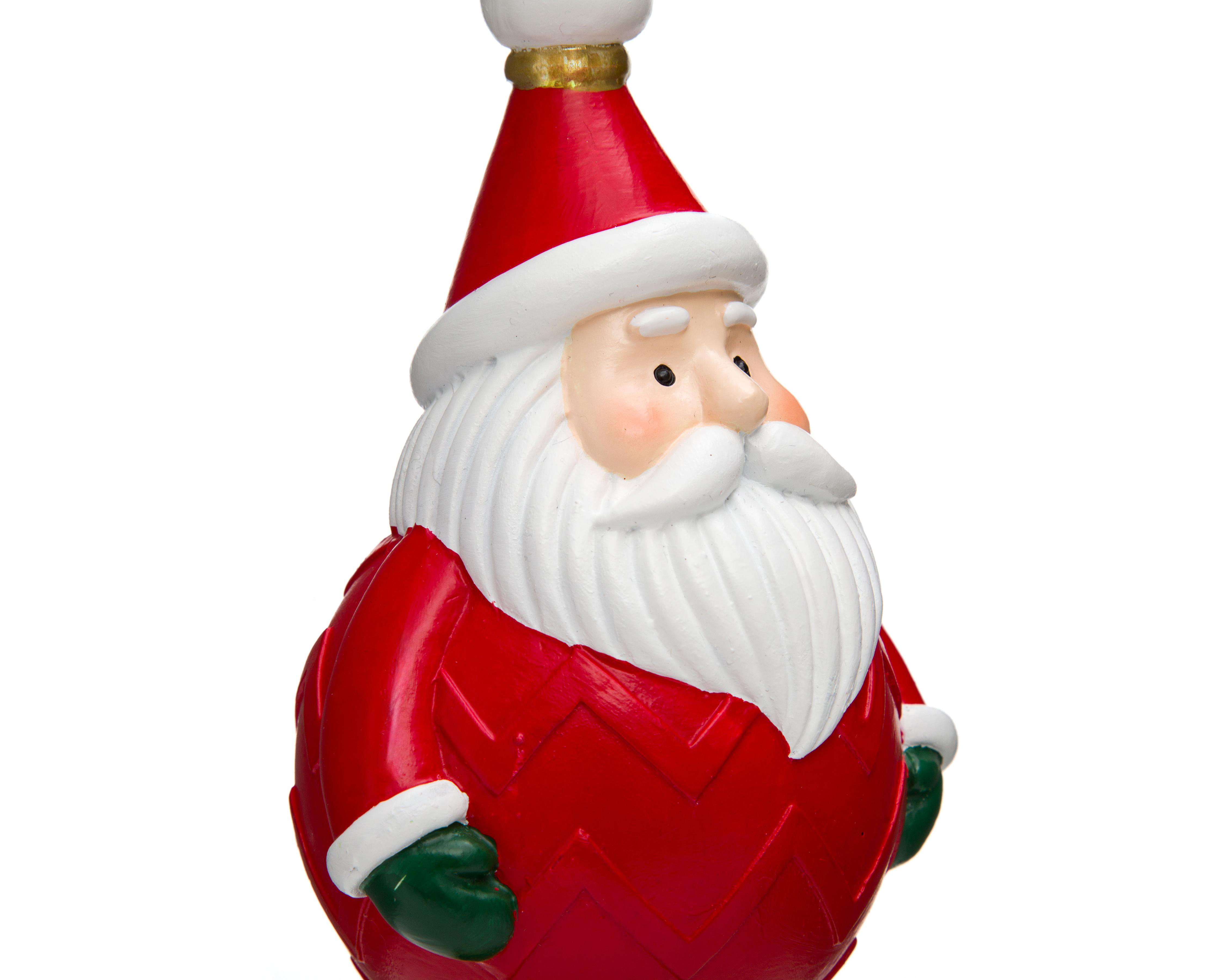 Foto 5 pulgar | Figura Decorativa de Navidad Santa Pino de Resina