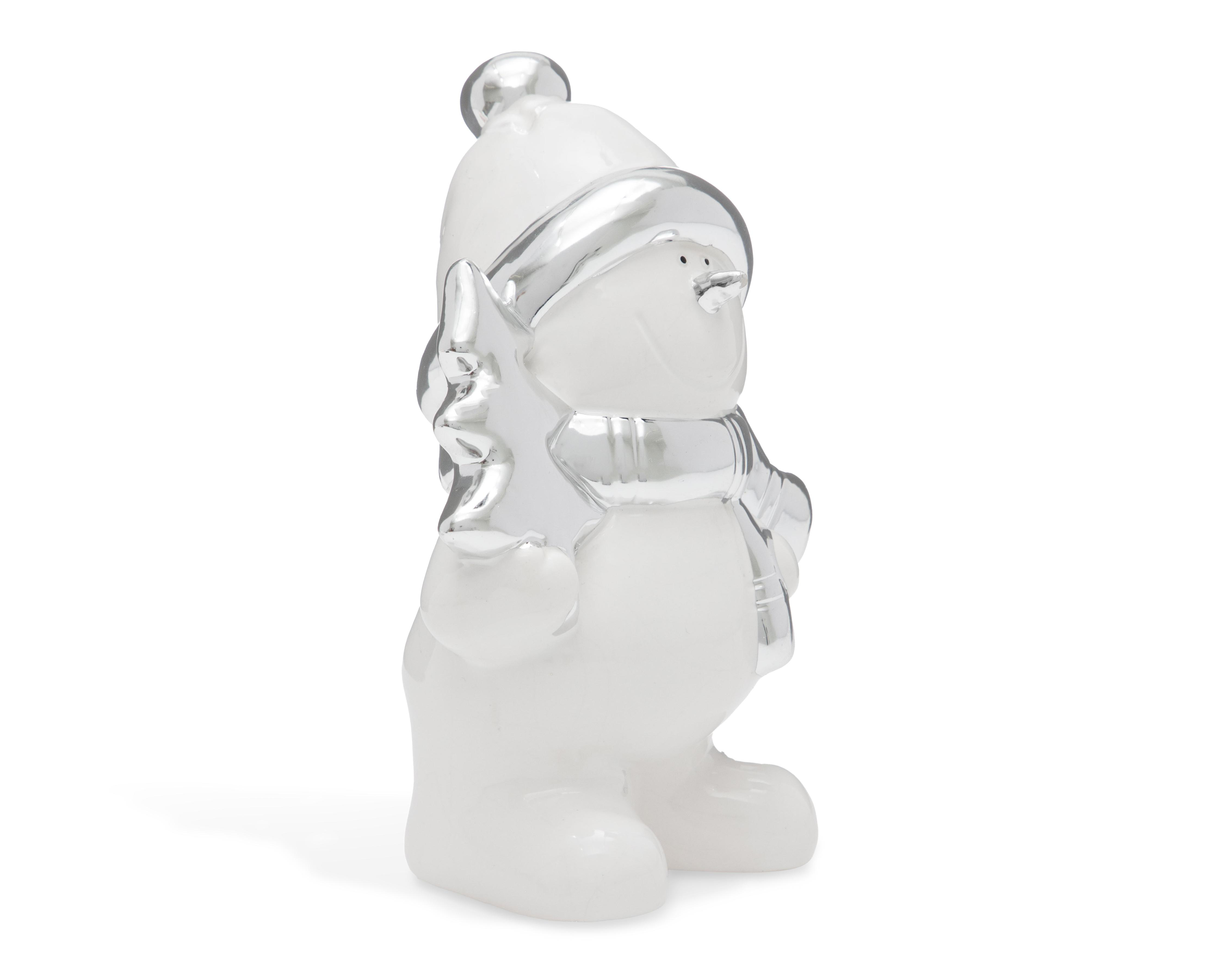 Foto 1 | Escultura de Hombre de Nieve de Navidad Cassie B de Cerámica