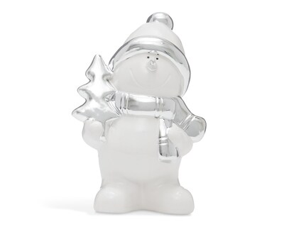 Foto 3 | Escultura de Hombre de Nieve de Navidad Cassie B de Cerámica