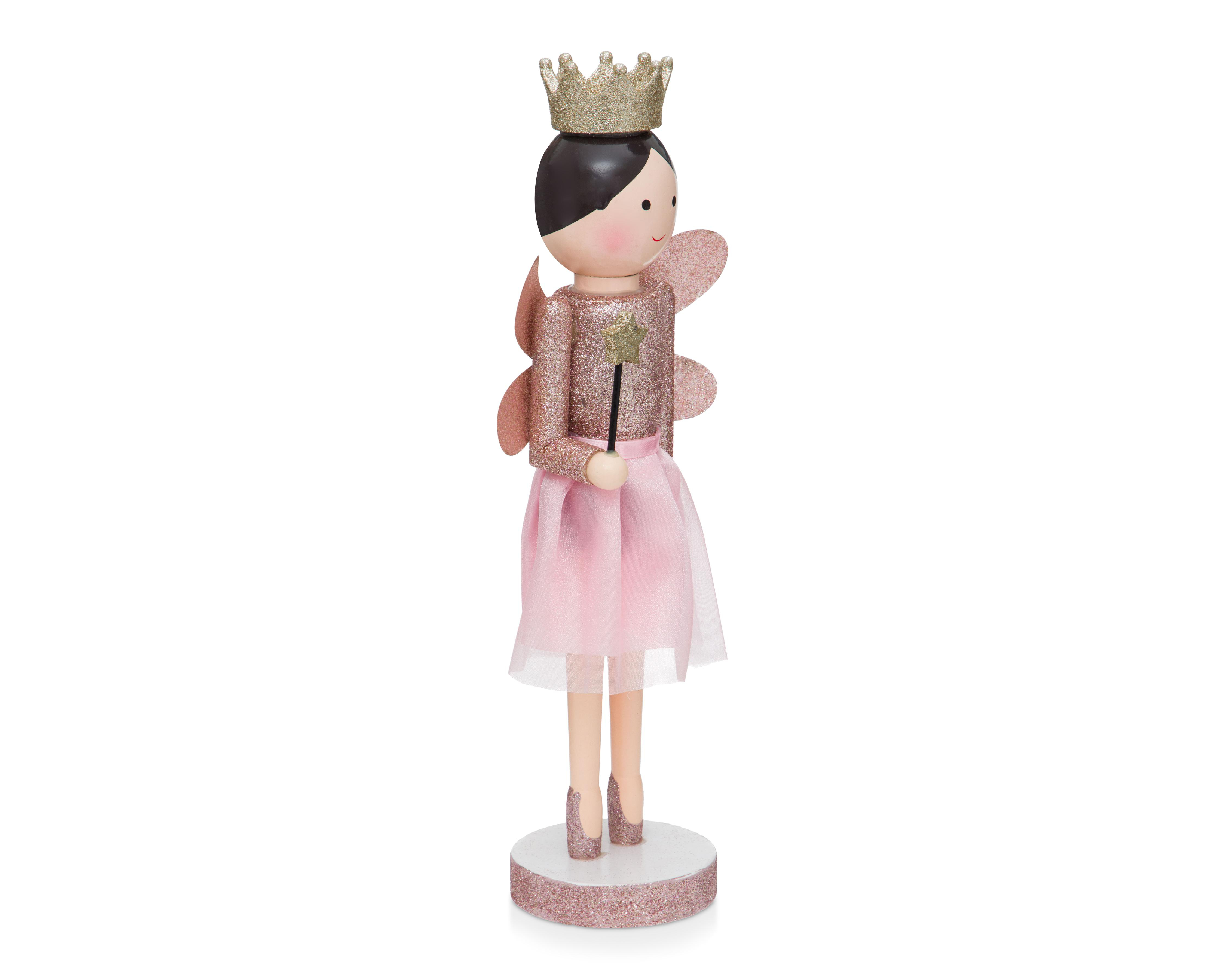 Foto 1 | Figura Decorativa Hada de Navidad Princess de Madera