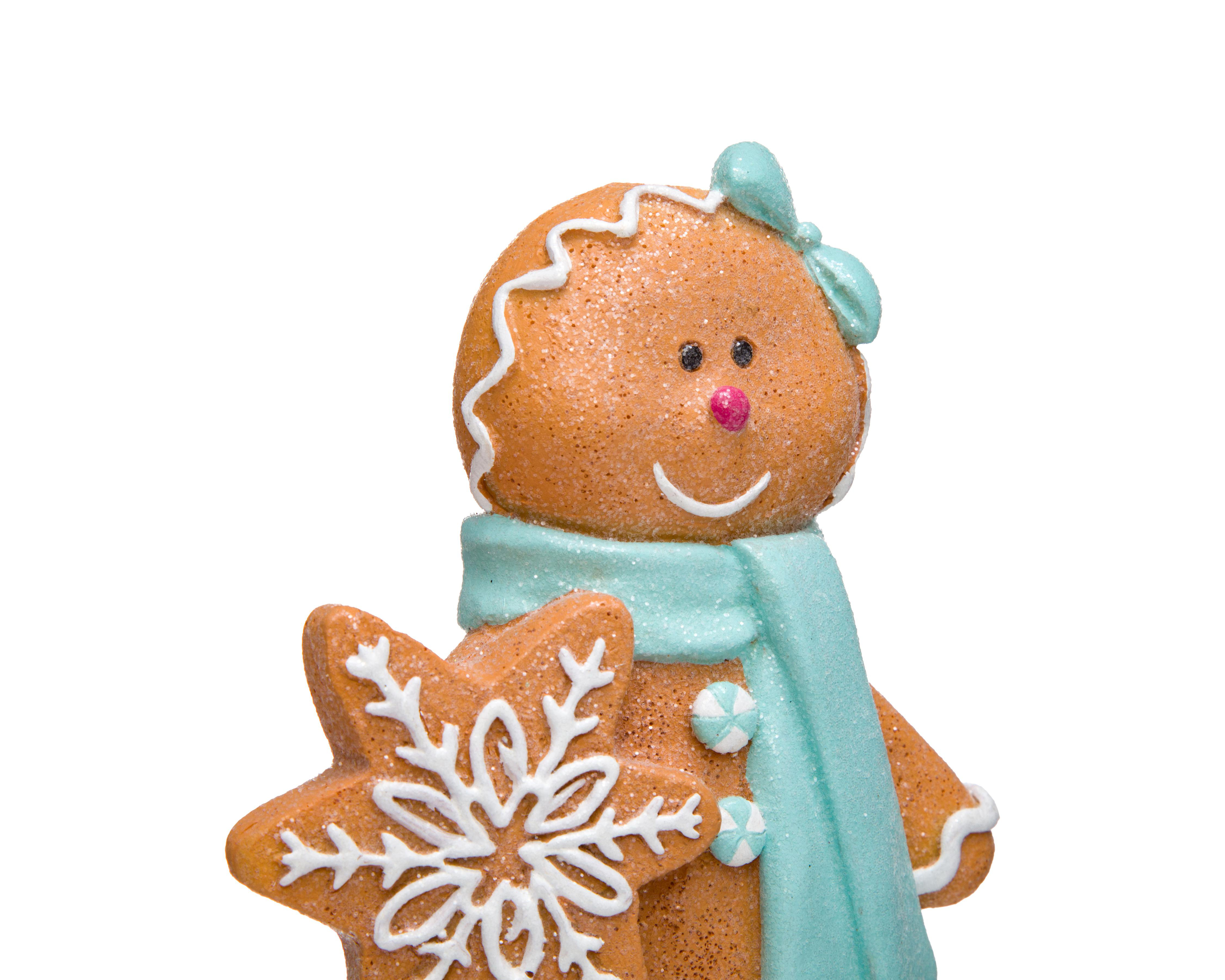 Foto 4 | Escultura de Galleta de Jengibre de Navidad Miss Gingery de Resina