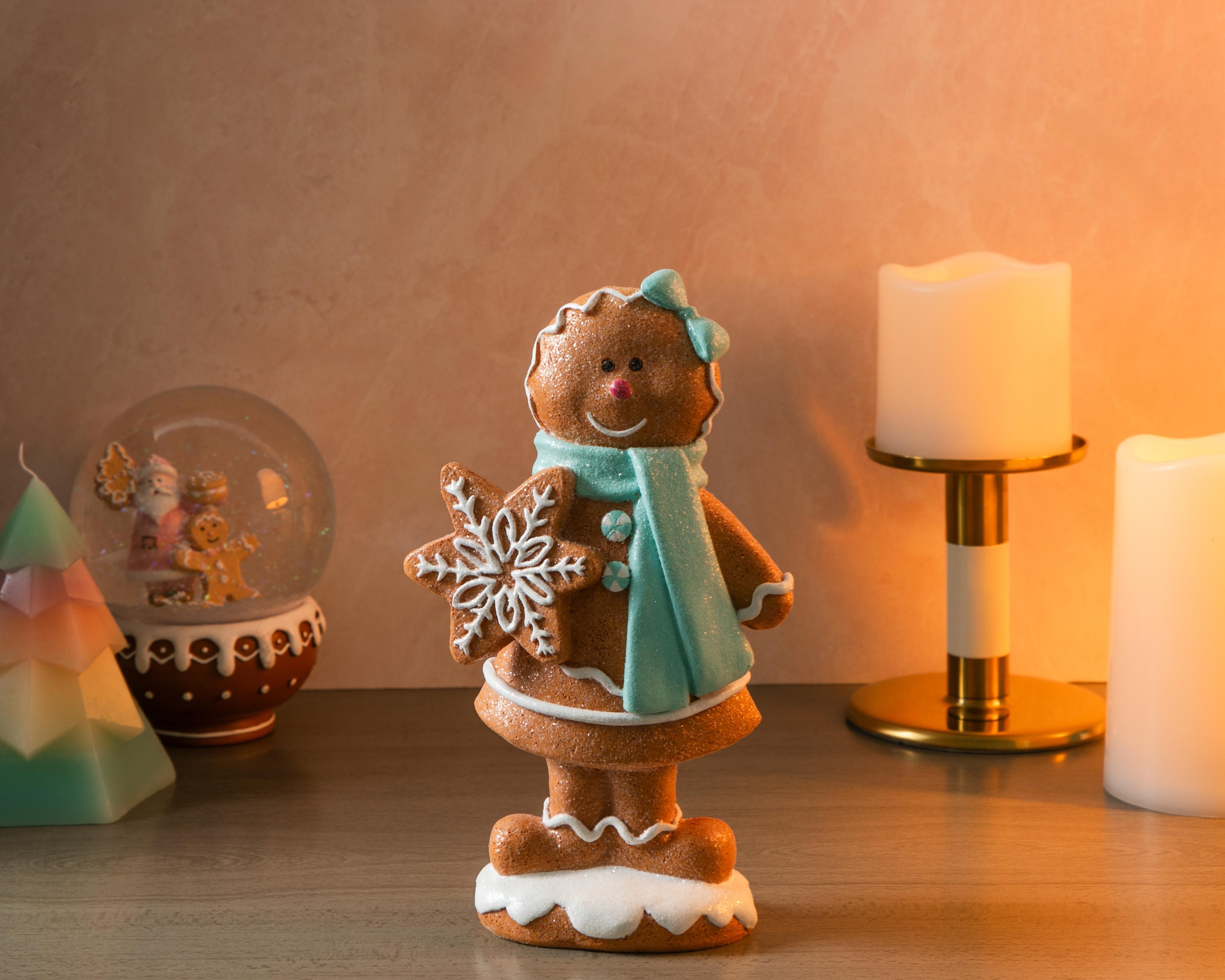 Foto 5 | Escultura de Galleta de Jengibre de Navidad Miss Gingery de Resina