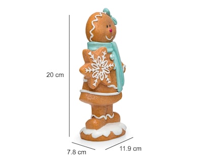 Foto 6 | Escultura de Galleta de Jengibre de Navidad Miss Gingery de Resina