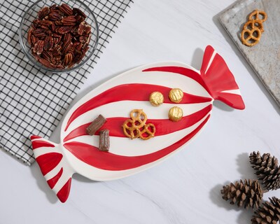 Foto 4 | Charola Decorativa de Navidad Caramel Tray de Cerámica