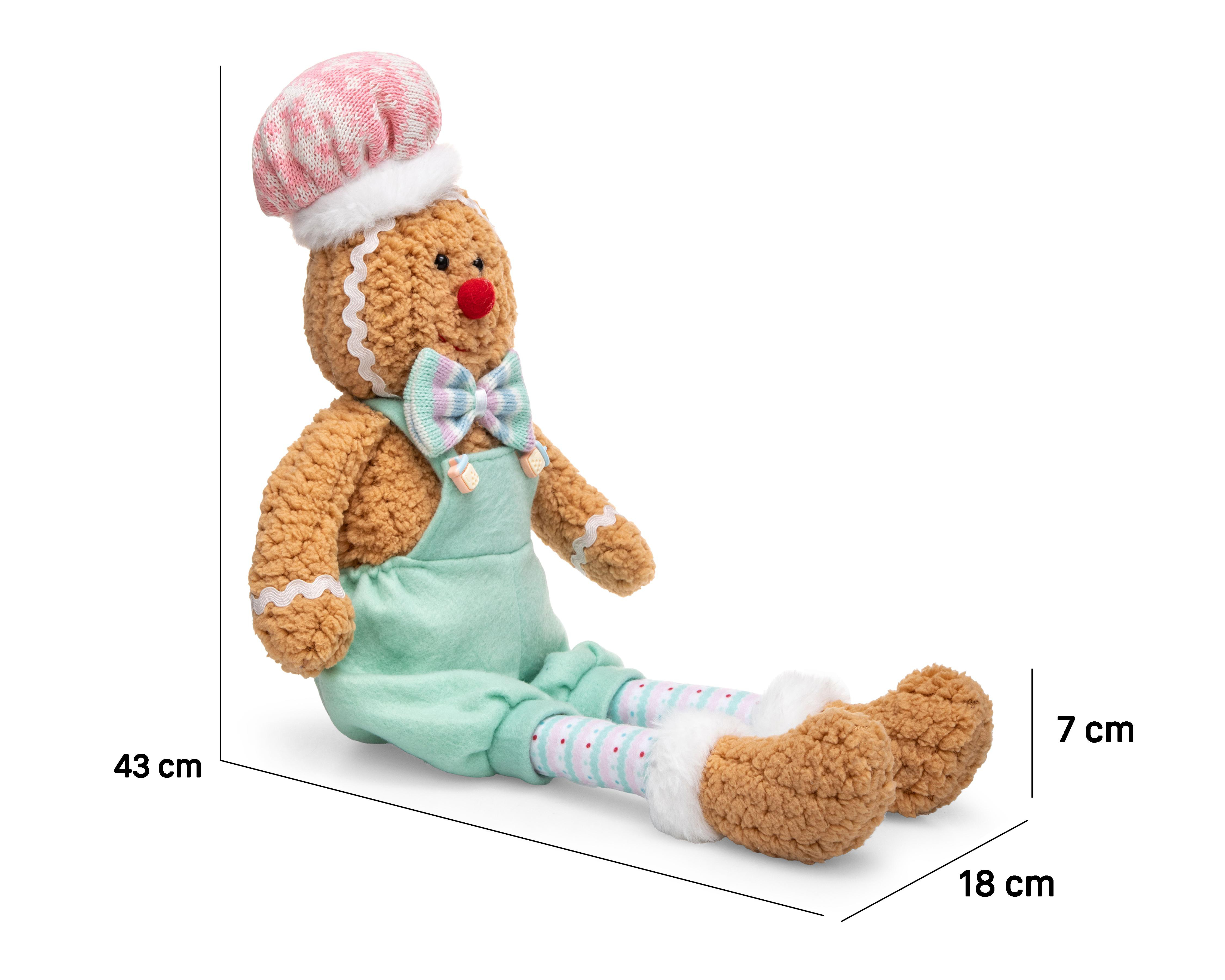 Foto 7 pulgar | Figura Decorativa Galleta de Jengibre de Navidad Brice de Poliéster
