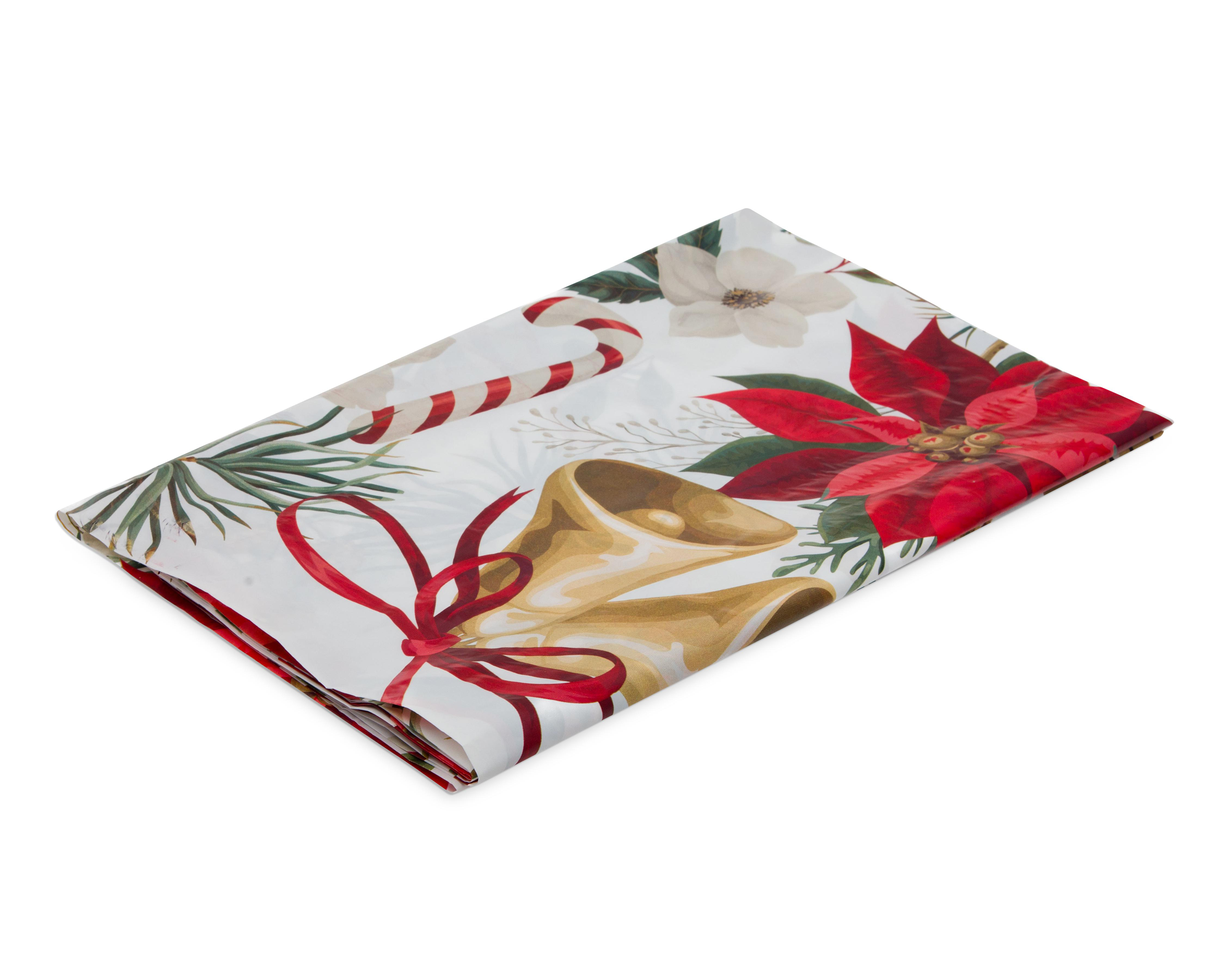 Foto 3 pulgar | Mantel para Mesa Navideño Starhaus Poinsettia 260 x 152 cm