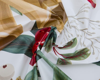 Foto 4 | Mantel para Mesa Navideño Starhaus Poinsettia 260 x 152 cm